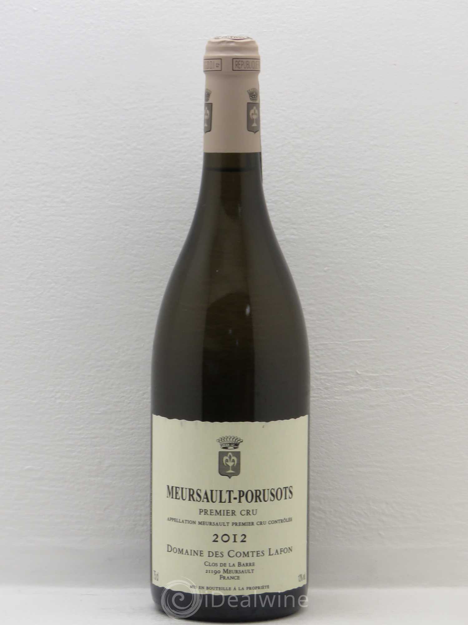 Meursault 1er Cru Porusots Comtes Lafon (Domaine des) 2012 - Lot de 1 bouteille - 0