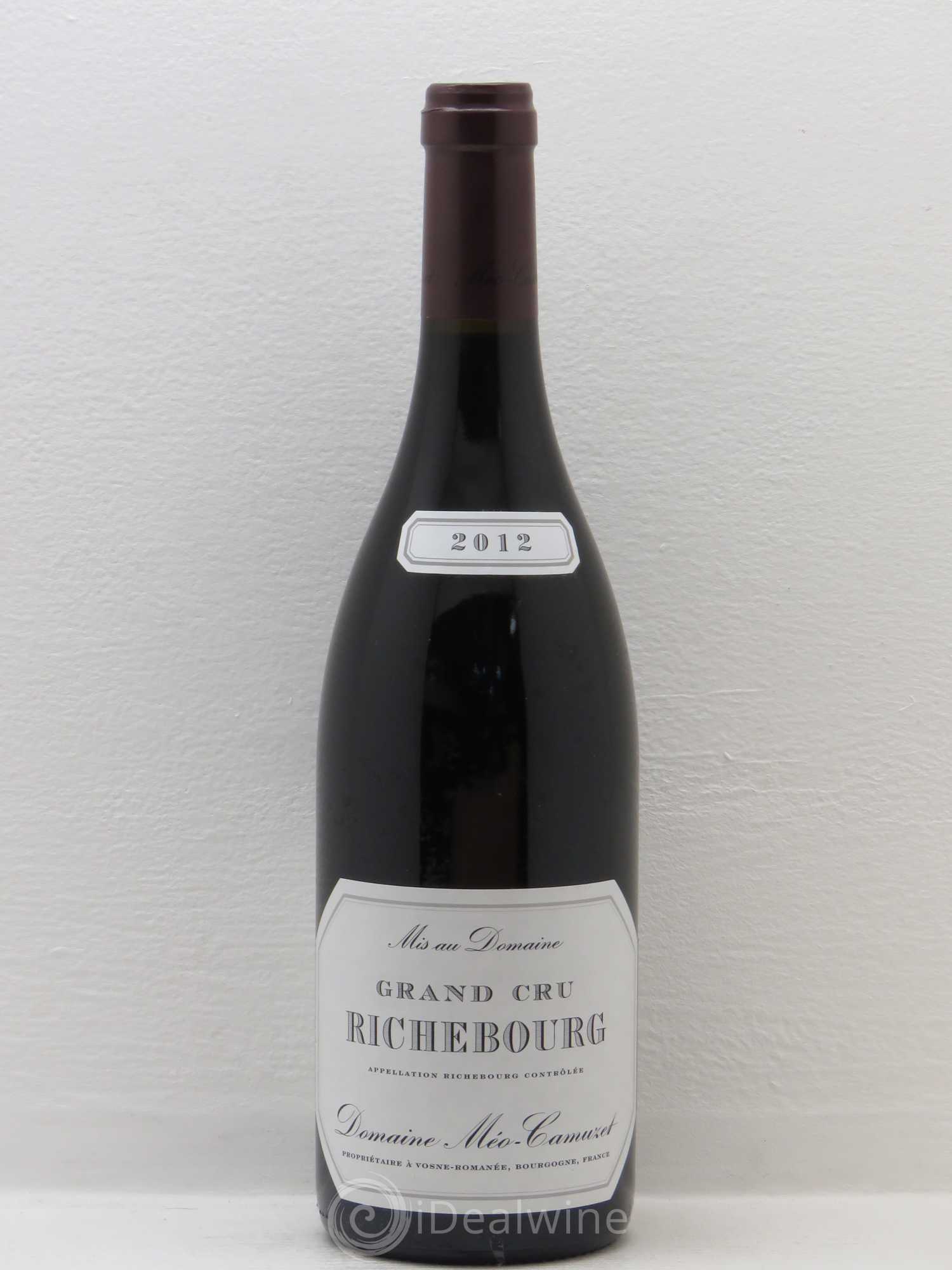 Richebourg Grand Cru Méo-Camuzet (Domaine) 2012 - Lot de 1 bouteille - 0