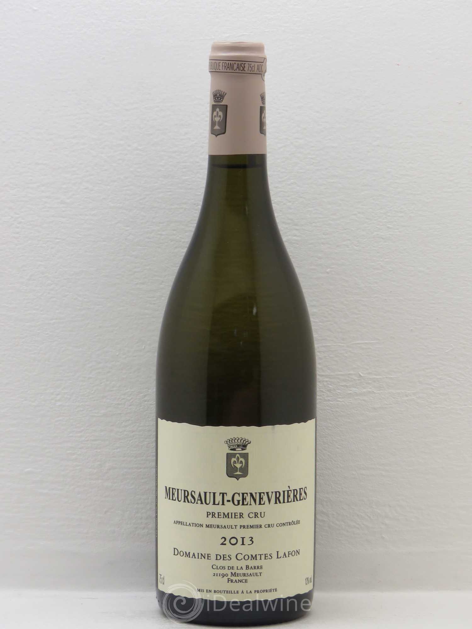 Meursault 1er Cru Genevrières Comtes Lafon (Domaine des) 2013 - Lot de 1 bouteille - 0