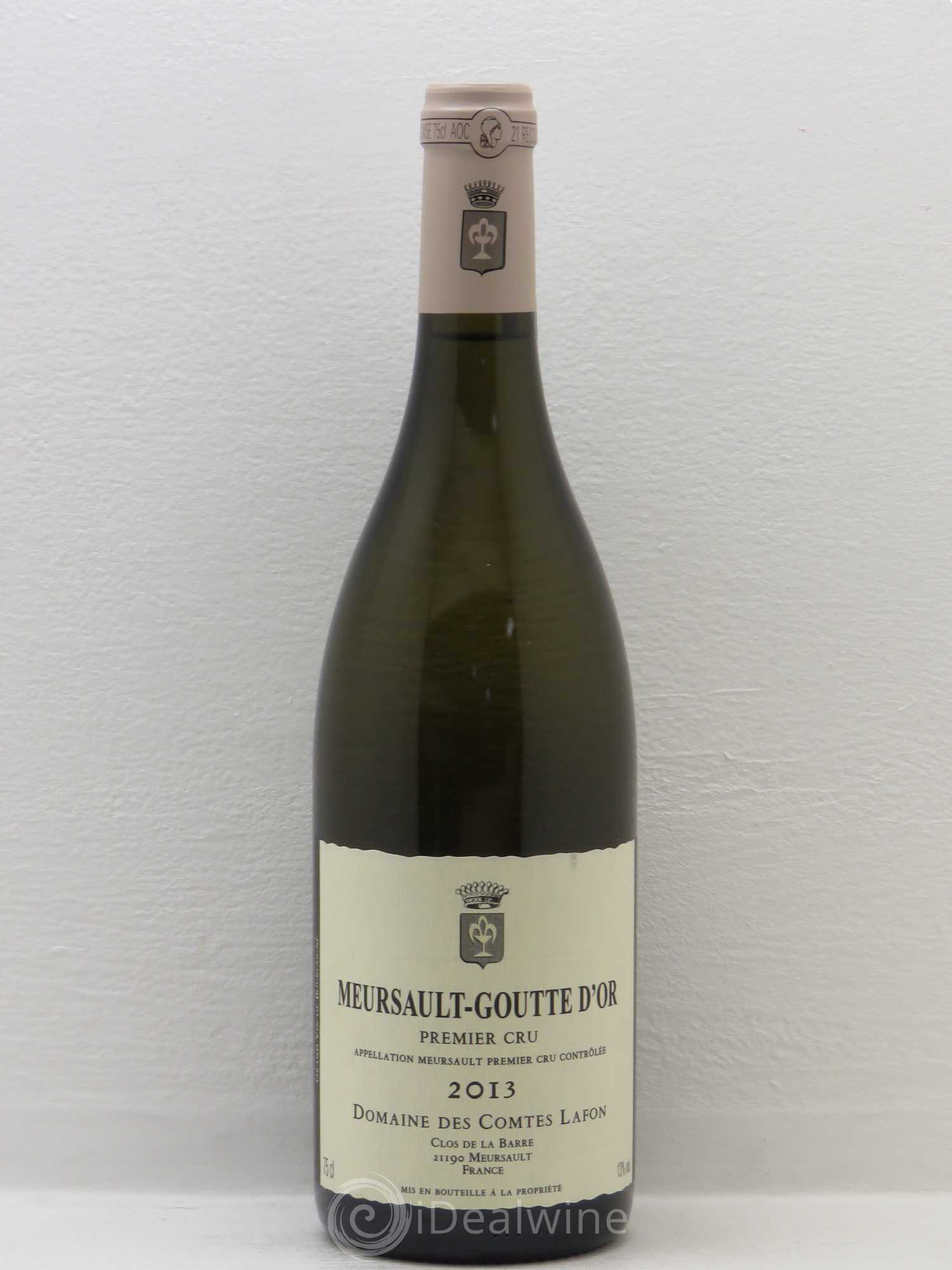 Meursault 1er Cru Goutte d'Or Comtes Lafon (Domaine des) 2013 - Lot de 1 bouteille - 0