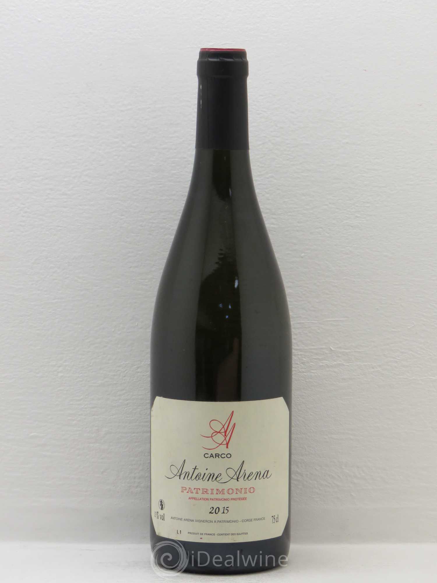 Patrimonio Carco Antoine Arena 2015 - Lot de 1 bouteille - 0