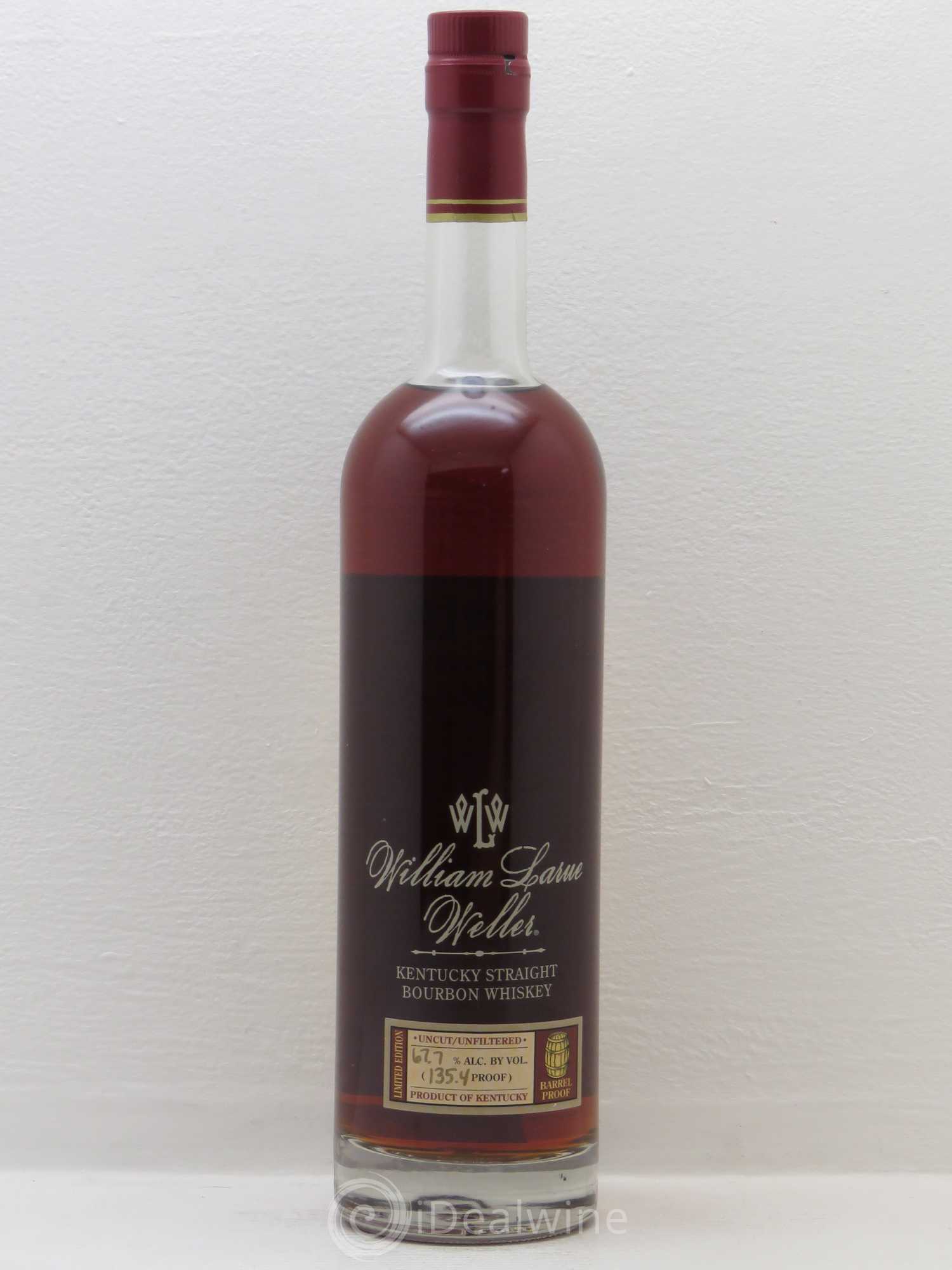 Whisky USA/ KENTUCKY william Larue Weller 135,4 barrel proof (67,7%). - Posten von 1 Flasche - 0