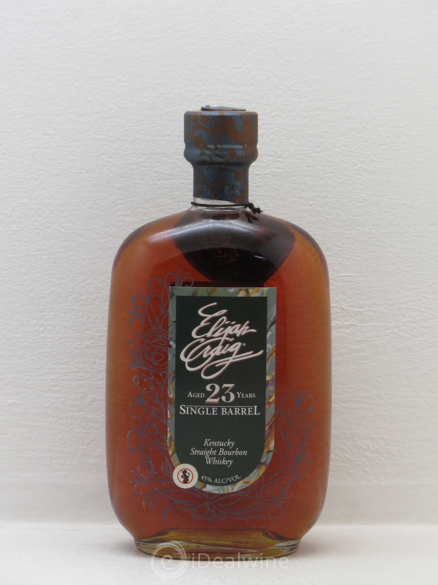 Whisky USA/ KENTUCKY Elijah Craig 23 Years old single barrel (45°) barreled on 2-26-1990 - Posten von 1 Flasche - 0