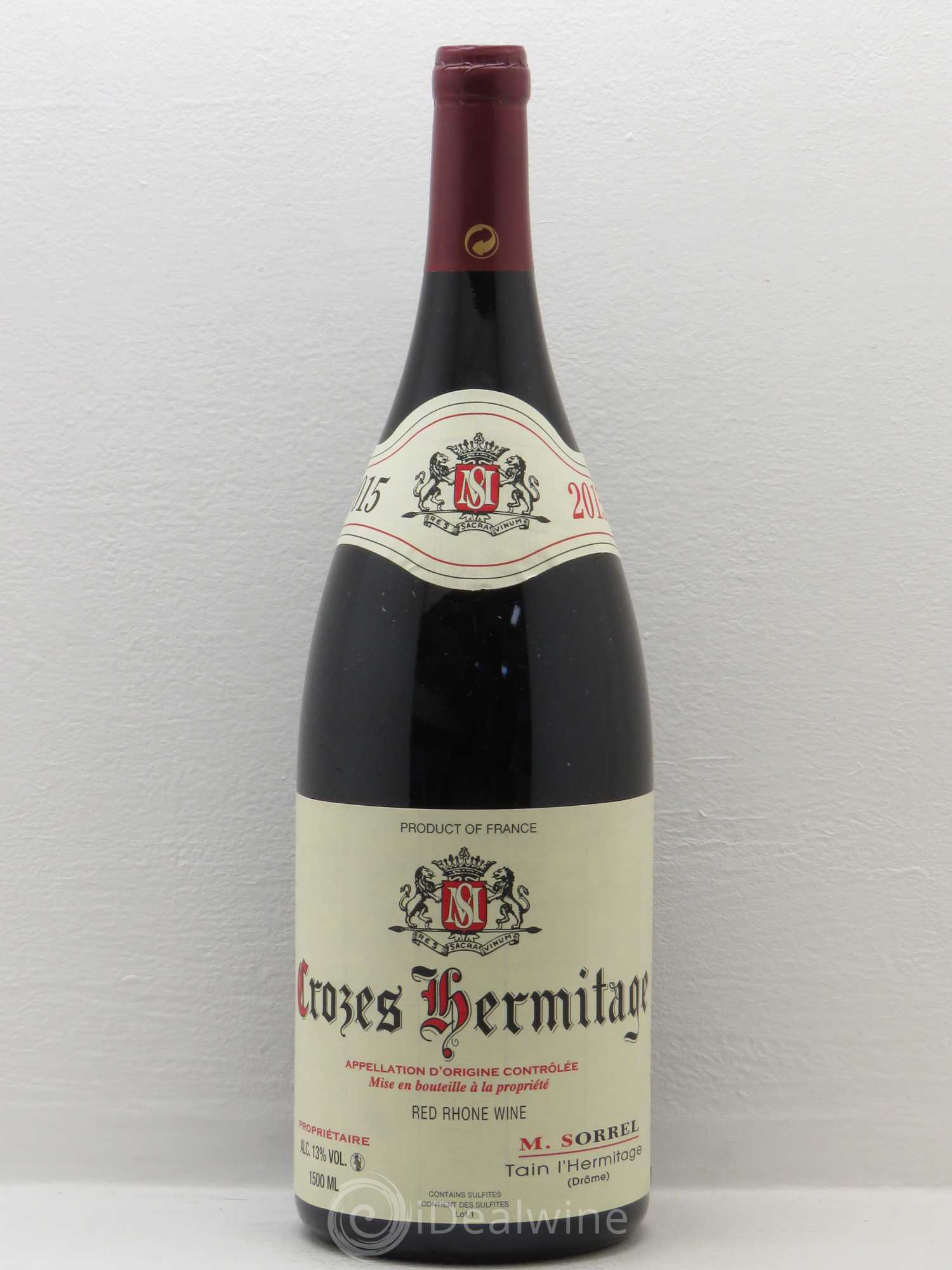 Crozes-Hermitage Marc Sorrel 2015 - Posten von 1 Magnum - 0