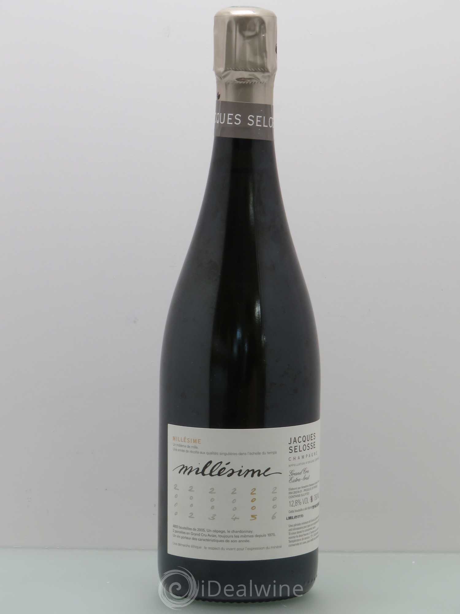 Champagne Millésimé Selosse 2005 - Posten von 1 Flasche - 0