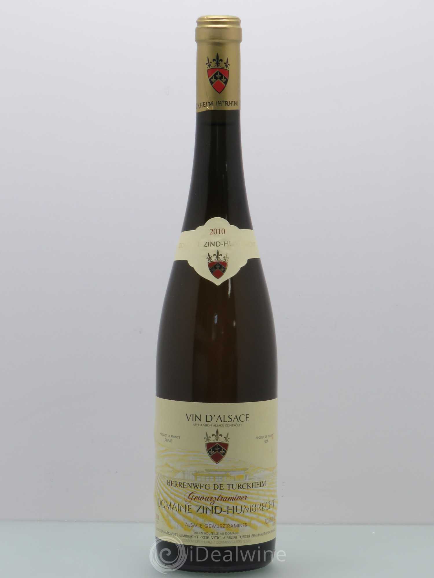 Alsace Gewurztraminer Herrenweg de Turckheim Zind-Humbrecht (Domaine) 2010 - Lot de 1 bouteille - 0