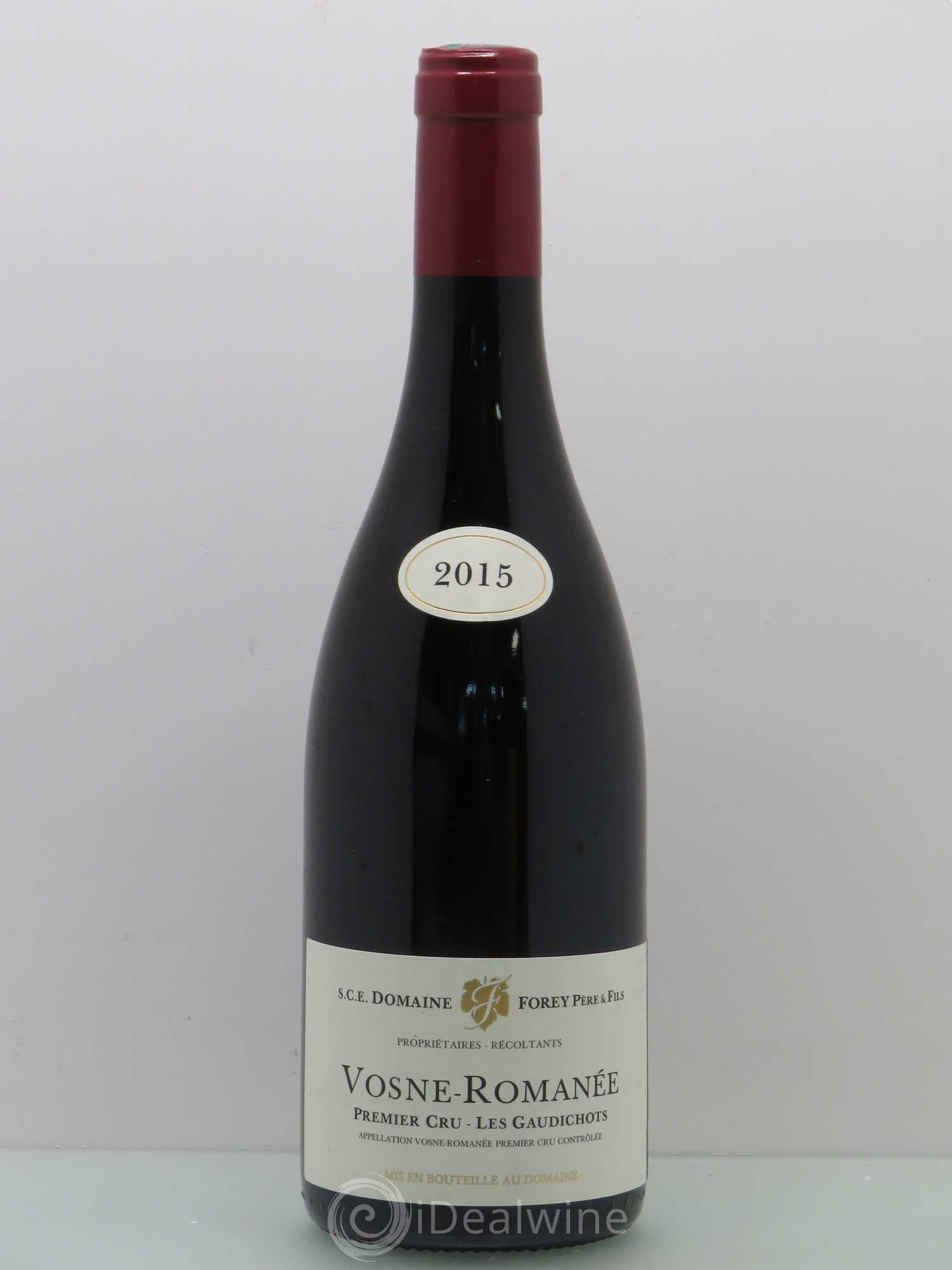 Vosne-Romanée 1er Cru Les Gaudichots Forey Père et Fils (Domaine) 2015 - Lot de 1 bouteille - 0