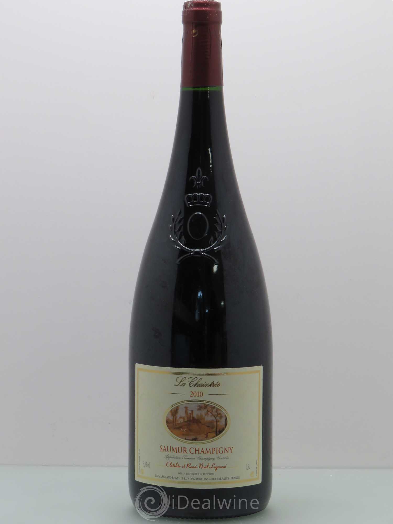 Saumur-Champigny La Chaintrée Clotilde Legrand (anciennement René-Noël Legrand) 2010 - Lot de 1 magnum - 0