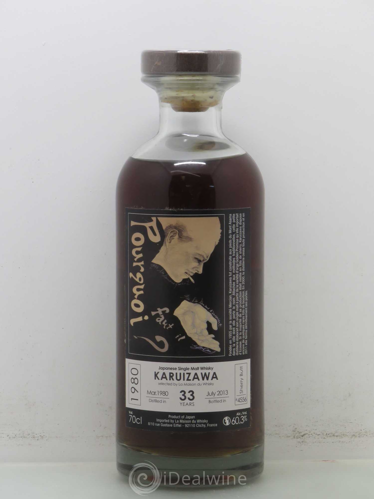 Whisky KARUIZAWA 33 ans Pourquoi faut il 1980-2013 60,3° sherry butt N°4555 1980 - Posten von 1 Flasche - 0
