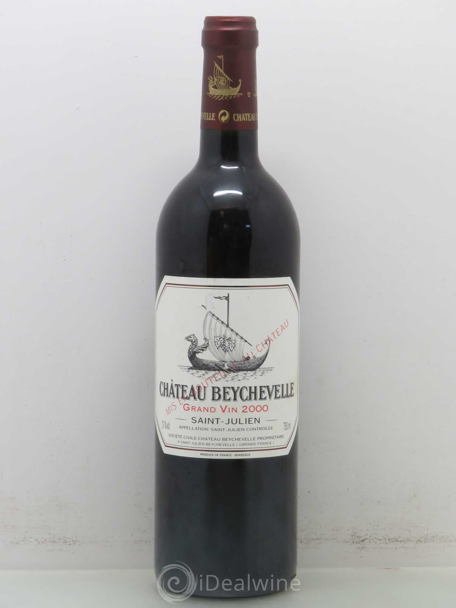Château Beychevelle 4ème Grand Cru Classé 2000 - Lot de 1 bouteille - 0