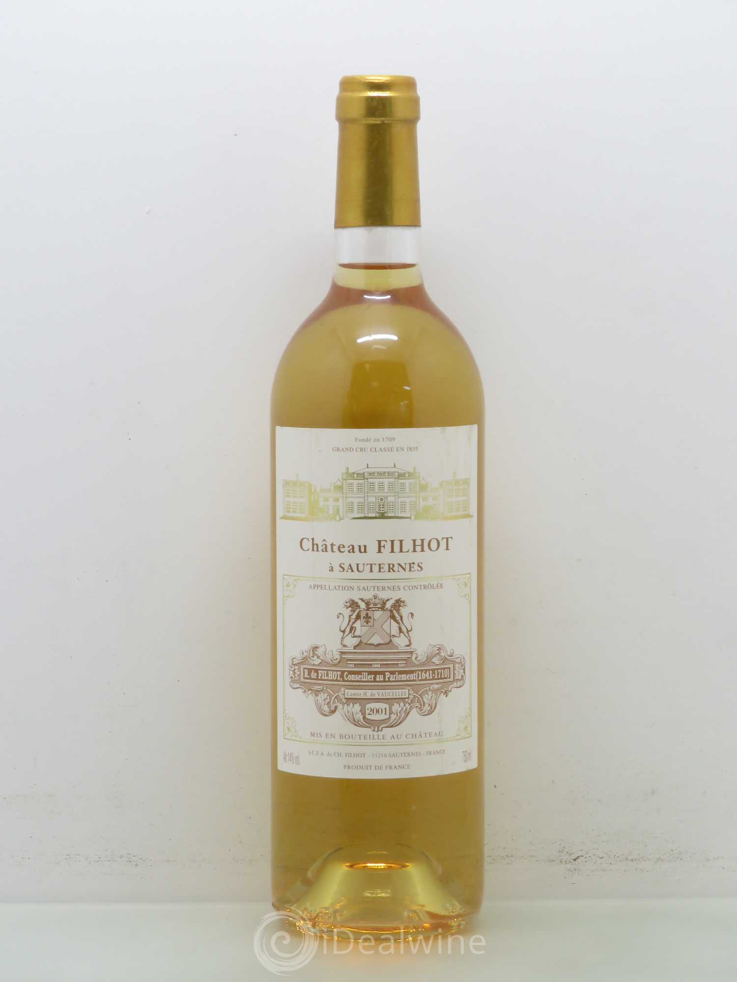 Château Filhot 2ème Grand Cru Classé 2001 - Lotto di 1 bottiglia - 0