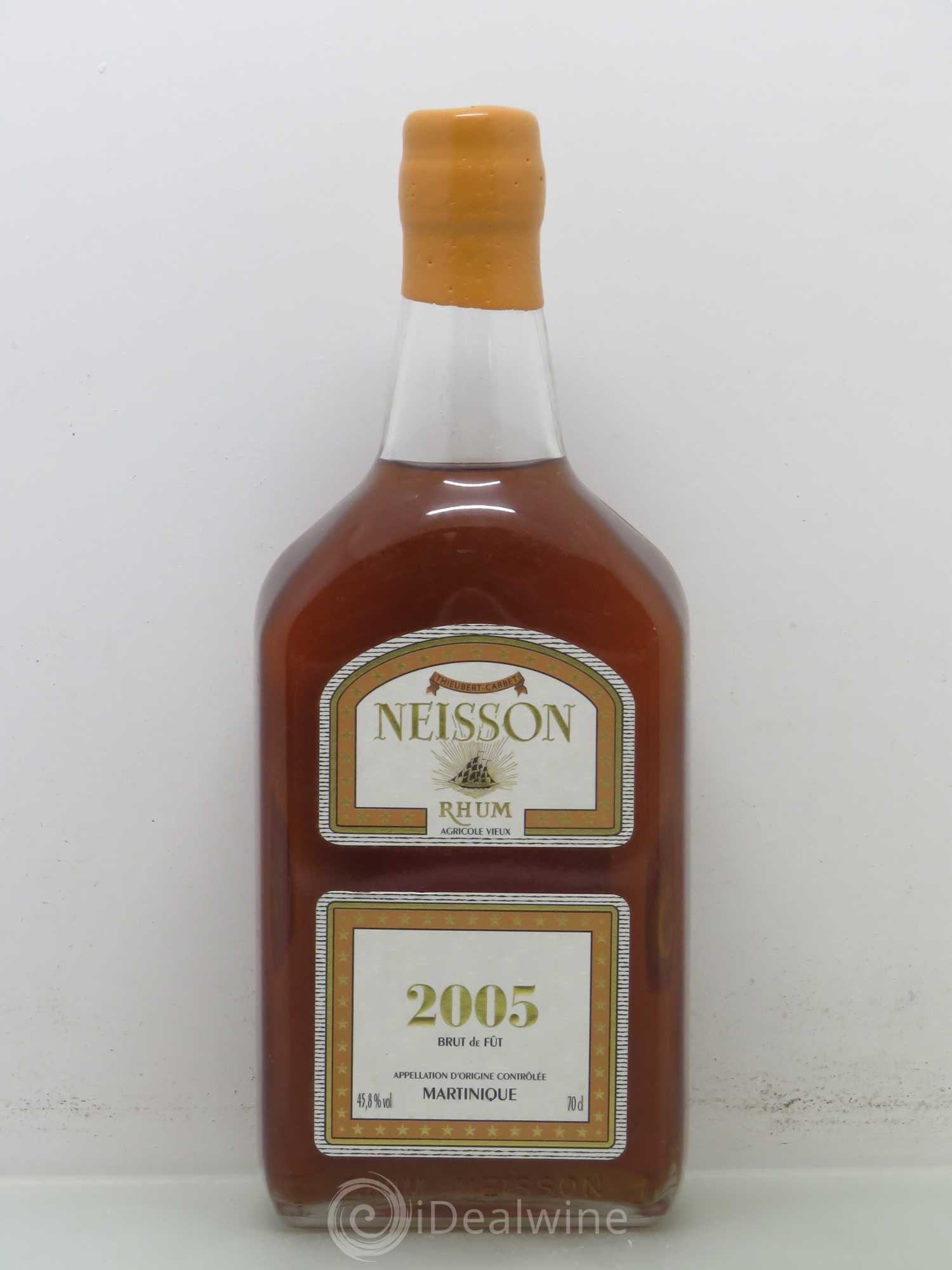 Rhum Distillerie Neisson Millésimé brut de fût 45,8° distillé en 2005 embouteillé en 2012 2005 - Lotto di 1 bottiglia - 0