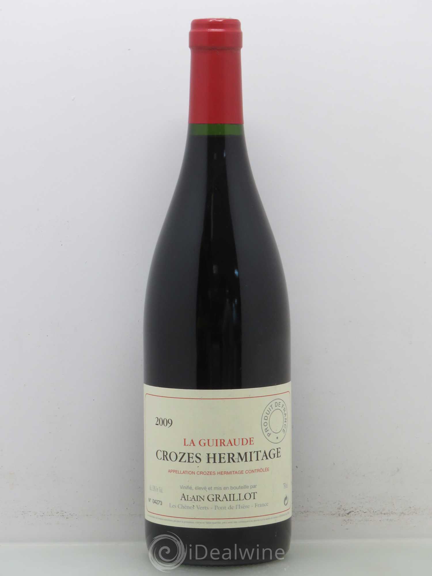 Crozes-Hermitage La Guiraude Domaine Graillot 2009 - Lot de 1 bouteille - 0