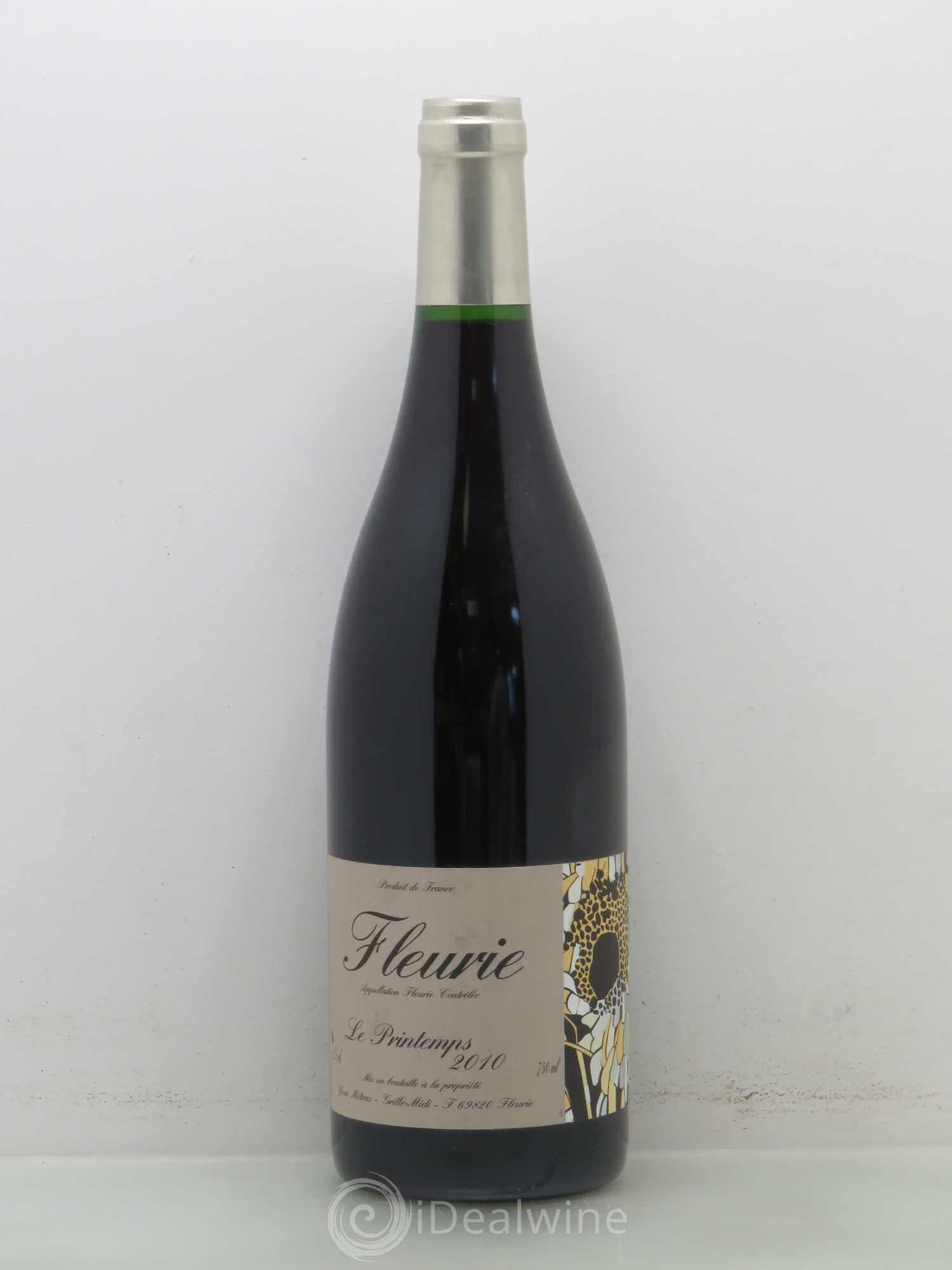 Fleurie Le Printemps Yvon Métras 2010 - Lot de 1 bouteille - 0
