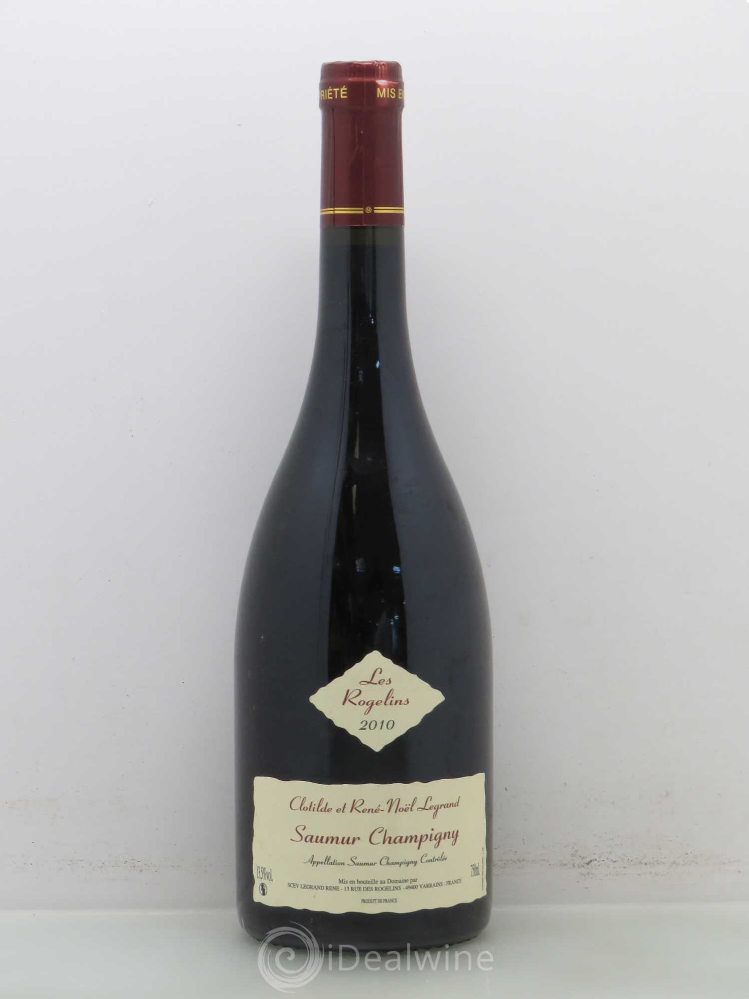 Saumur-Champigny Les Rogelins Dom C.&R N. Legrand 2010 - Posten von 1 Flasche - 0