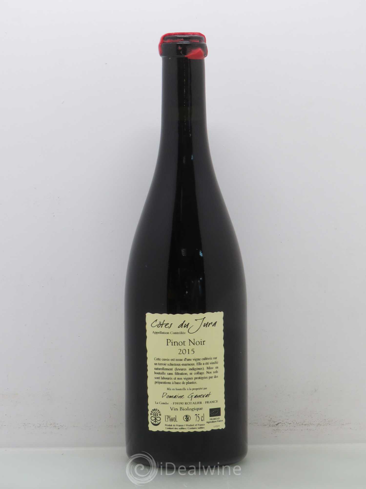 Côtes du Jura Pinot Noir En Billat  Jean-François Ganevat (Domaine) 2015 - Lot de 1 bouteille - 1
