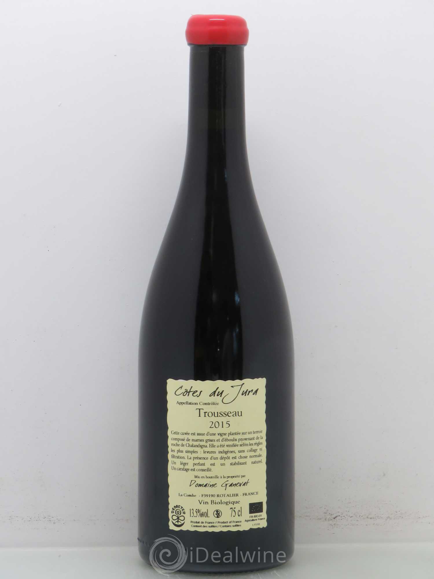 Côtes du Jura Plein Sud Jean-François Ganevat (Domaine) 2015 - Lot de 1 bouteille - 1
