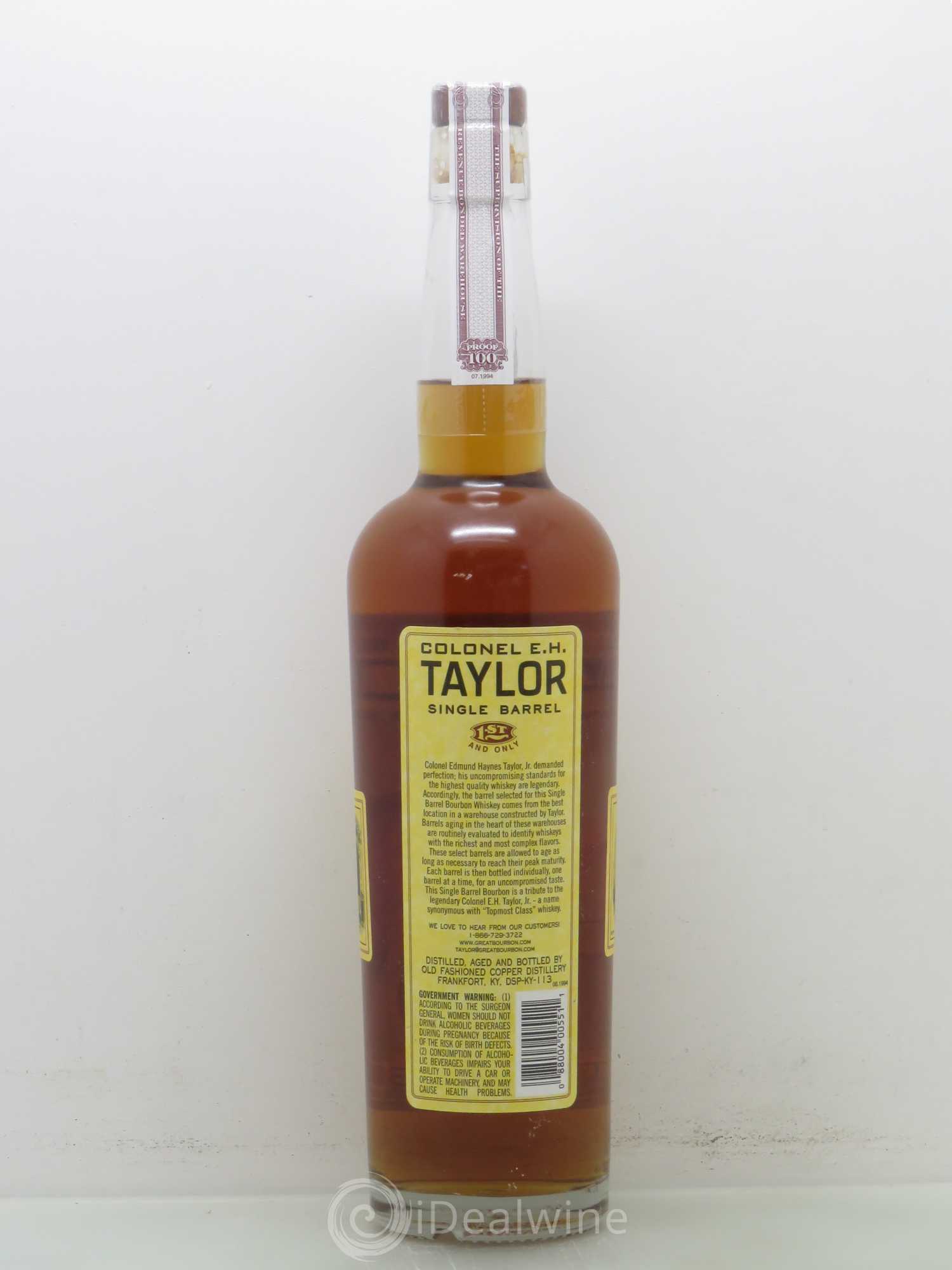 Whisky E H Taylor Small Batch Bourbon 50° - Posten von 1 Flasche - 1