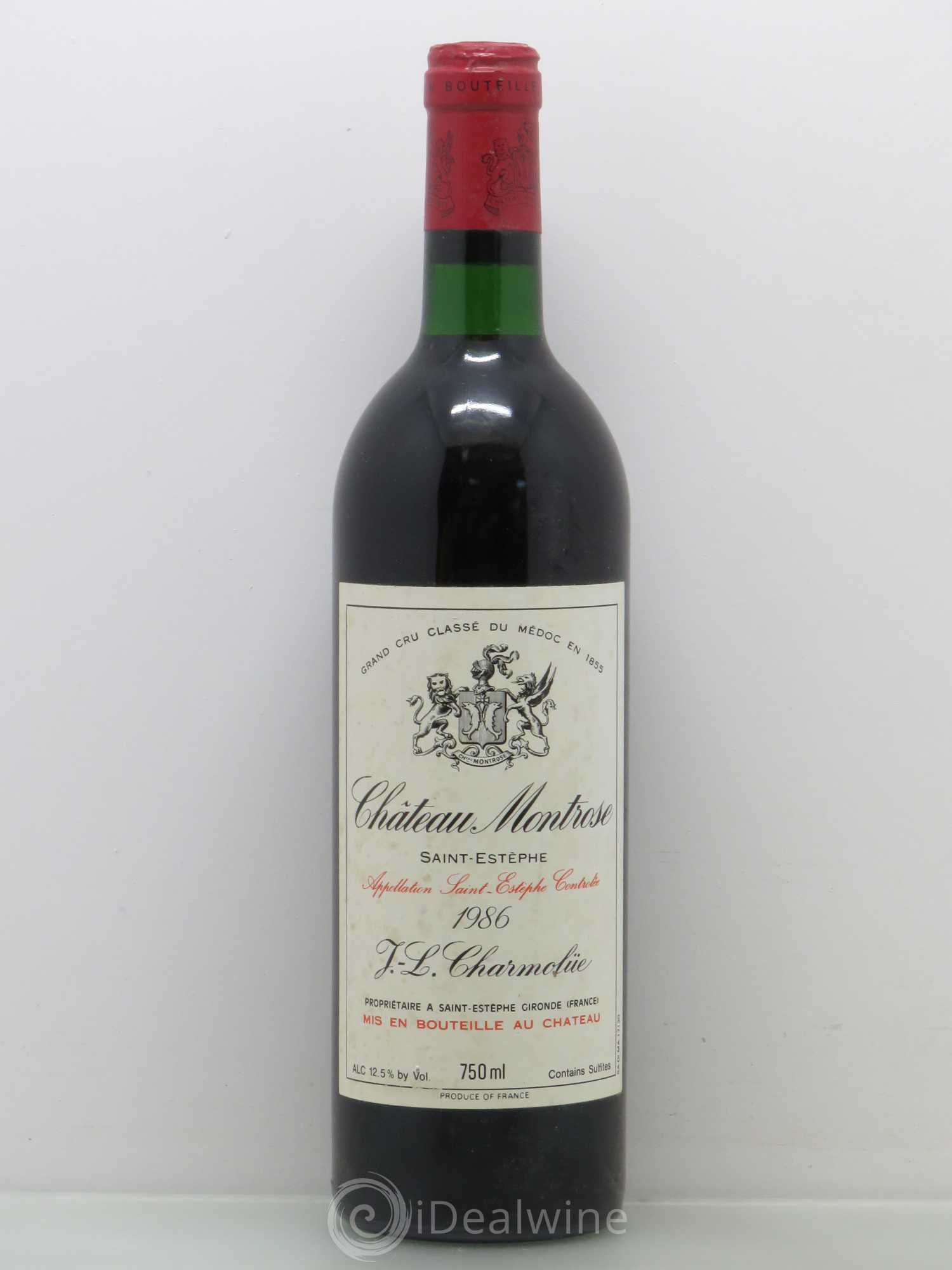 Château Montrose 2ème Grand Cru Classé 1986 - Lot de 1 bouteille - 0