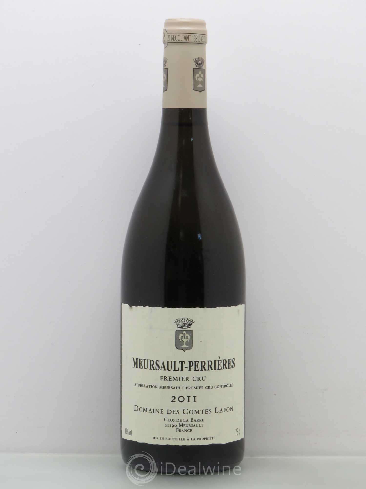 Meursault 1er Cru Perrières Comtes Lafon (Domaine des) 2011 - Lot de 1 bouteille - 0