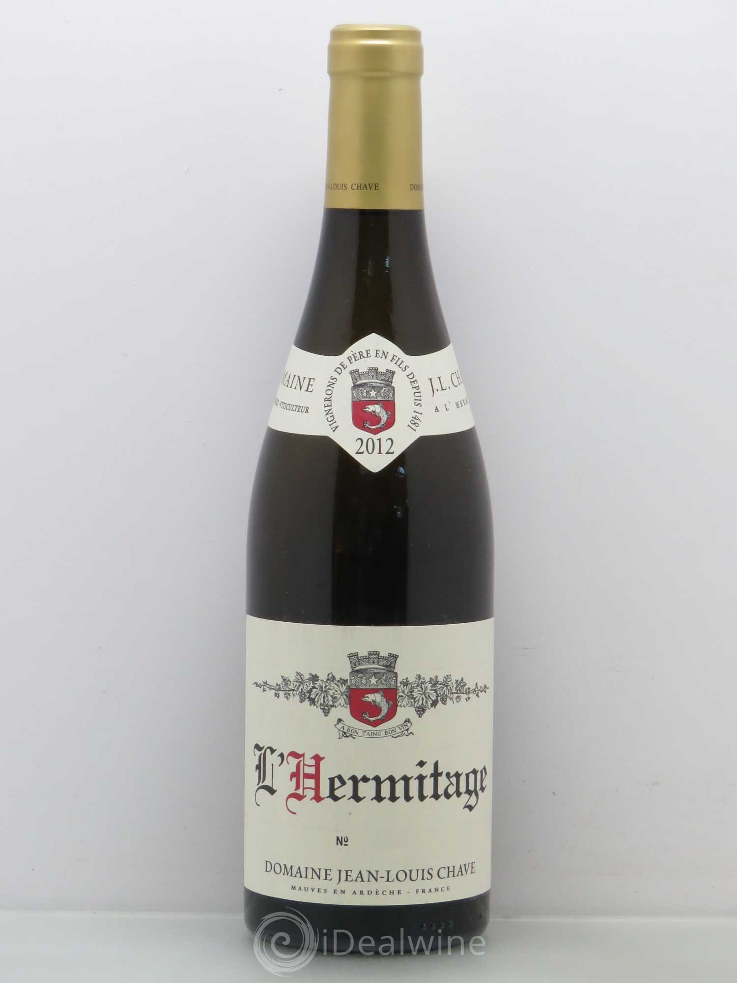 Hermitage Jean-Louis Chave 2012 - Lot de 1 bouteille - 0