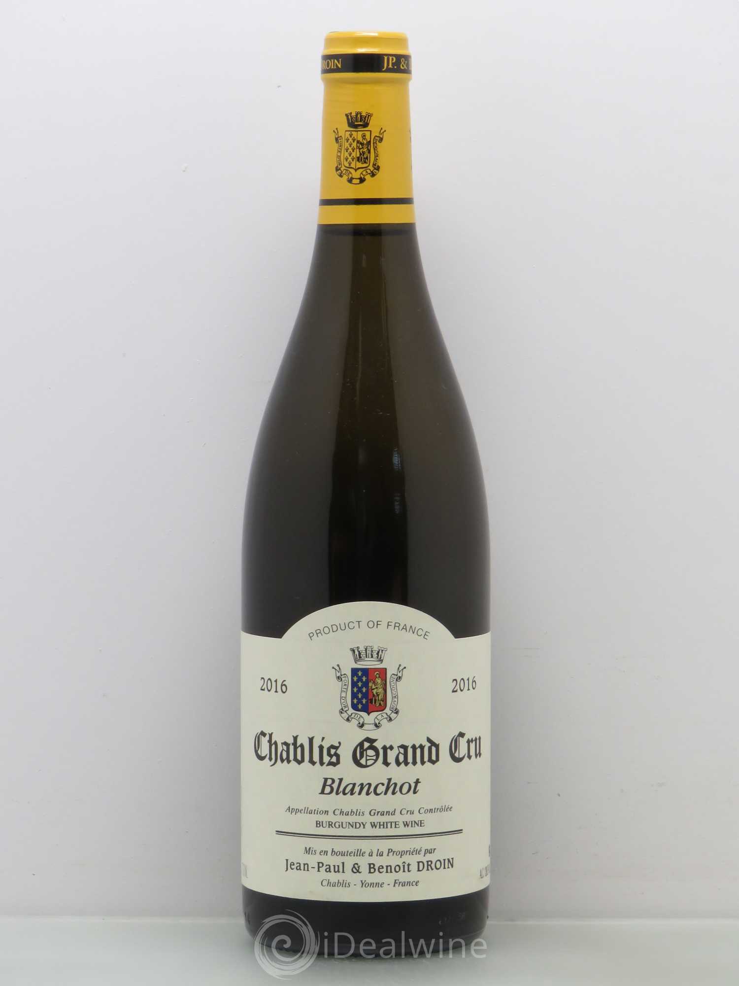 Chablis Grand Cru Blanchot Droin 2016 - Posten von 1 Flasche - 0