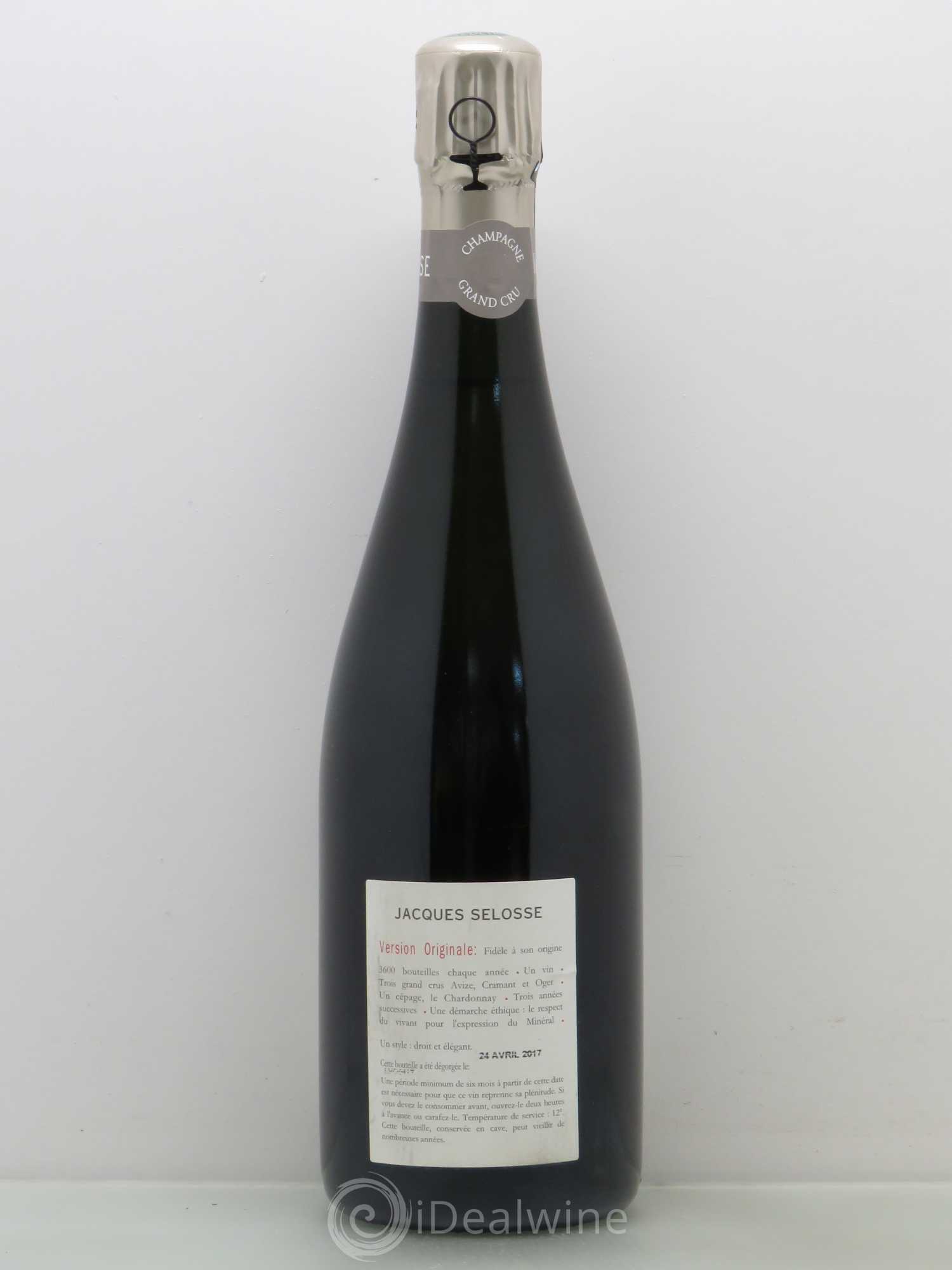 Version Originale Jacques Selosse Grand Cru Blanc de Blancs Extra Brut - Posten von 1 Flasche - 1