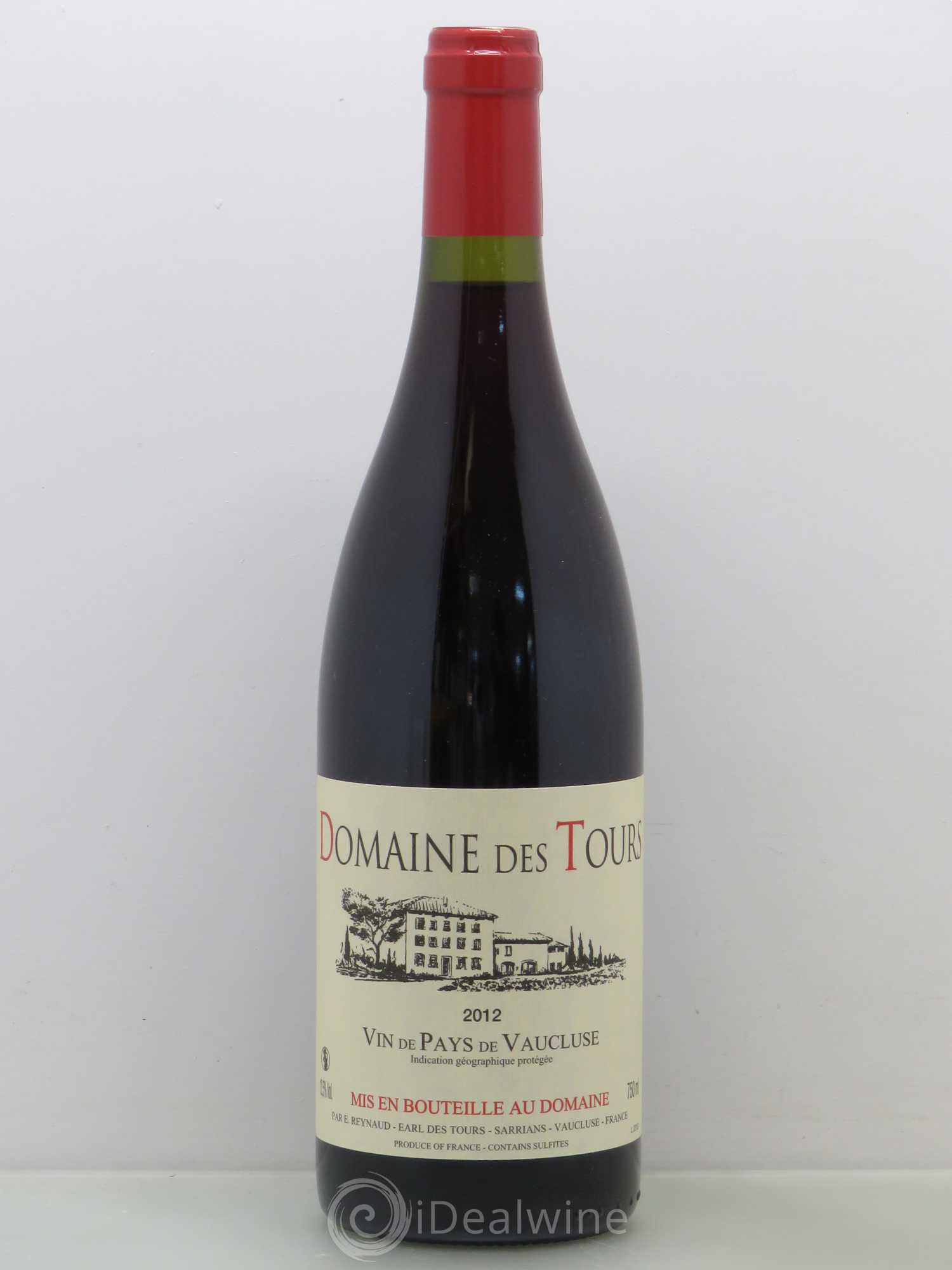 Vaucluse (Vin de Pays de Vaucluse) Domaine des Tours Emmanuel Reynaud 2012 - Lot de 1 bouteille - 0