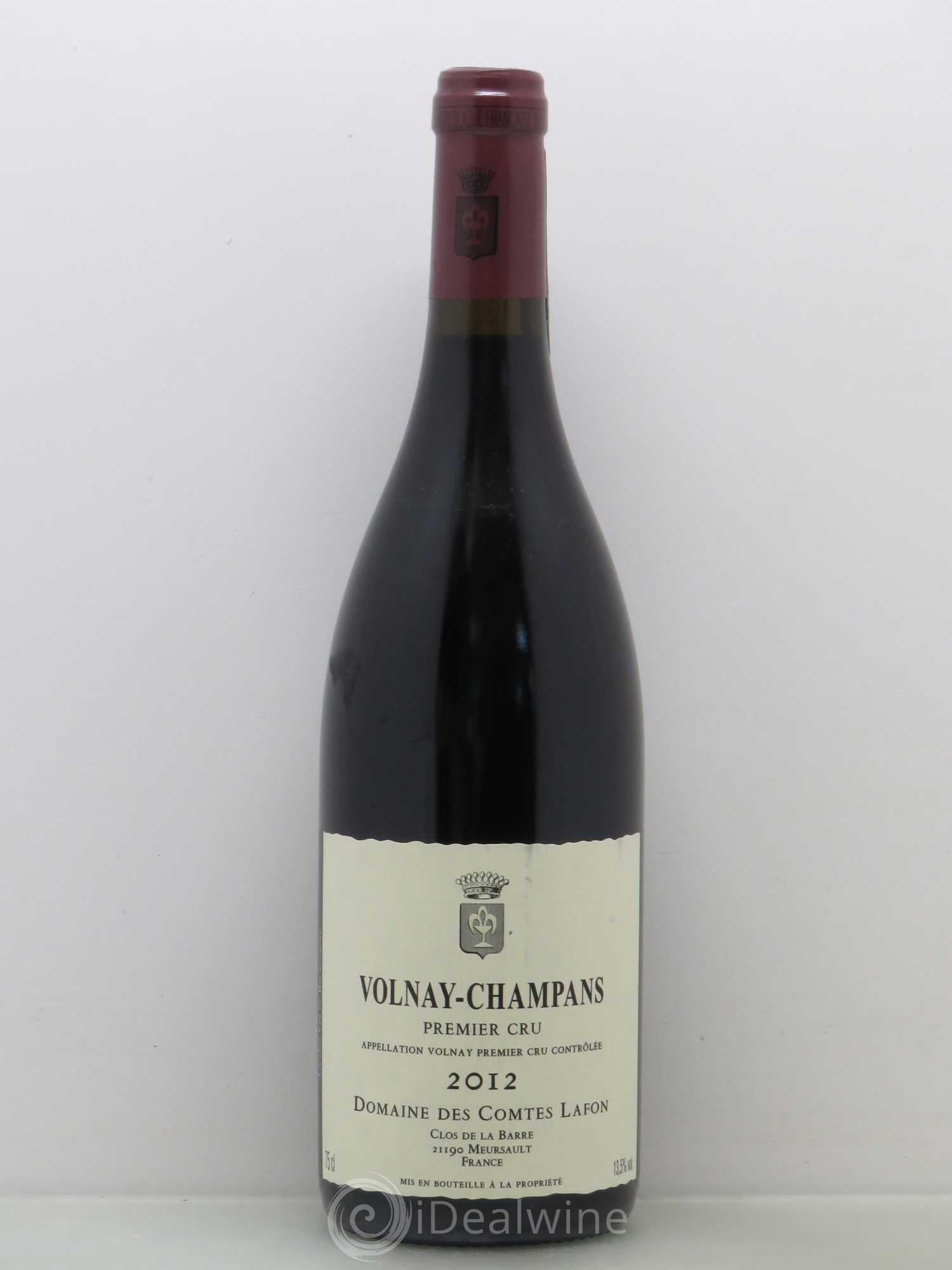 Volnay 1er Cru Champans Comtes Lafon (Domaine des) 2012 - Lot de 1 bouteille - 0