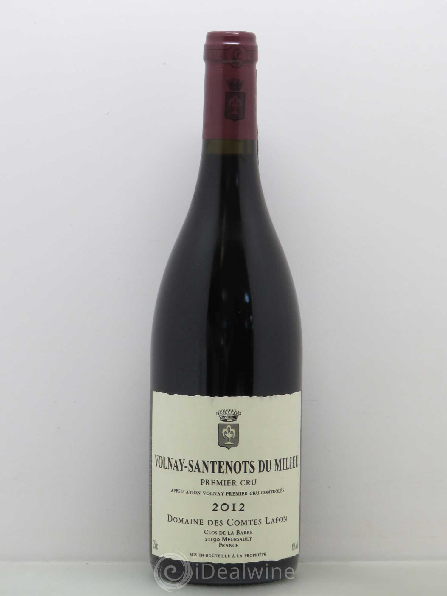 Volnay 1er Cru Santenots du Milieu Comtes Lafon (Domaine des) 2012 - Lot de 1 bouteille - 0