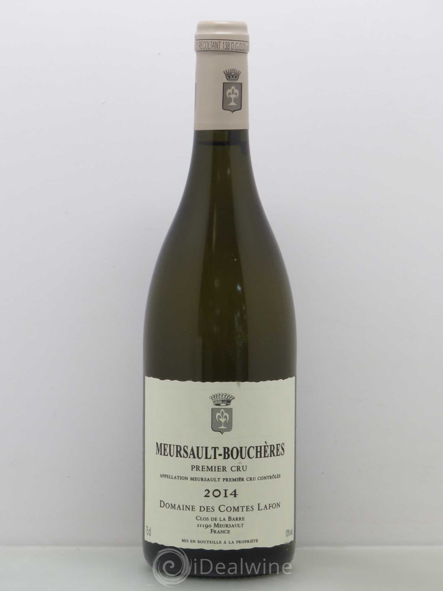 Meursault 1er Cru Boucheres Domaine Des Comtes Lafon 2014 - Posten von 1 Flasche - 0
