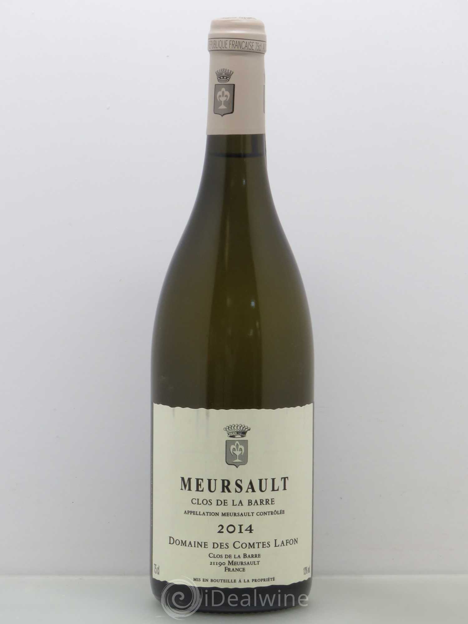 Meursault Clos de la Barre Comtes Lafon (Domaine des) 2014 - Lot de 1 bouteille - 0