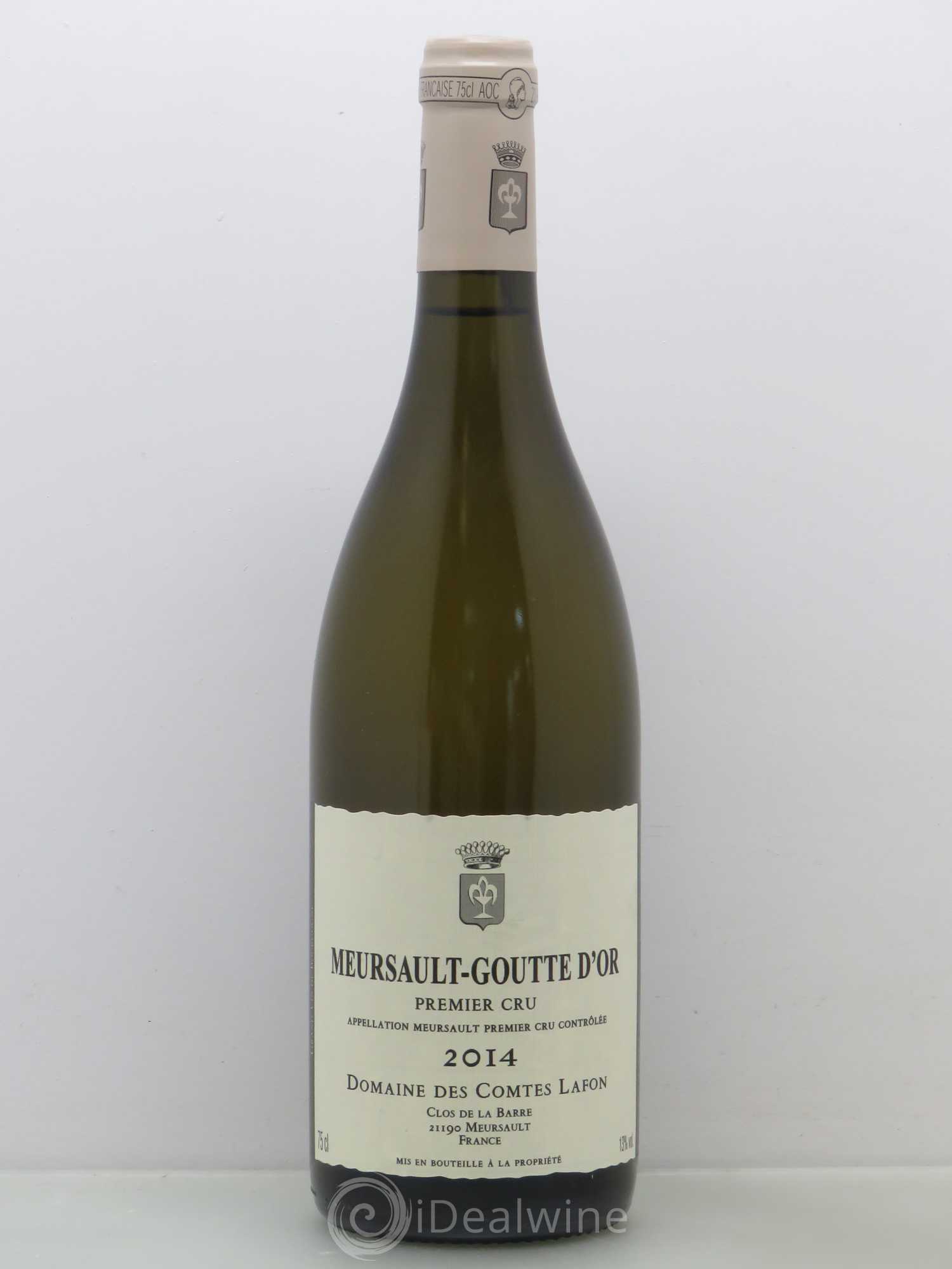 Meursault 1er Cru Goutte d'Or Comtes Lafon (Domaine des) 2014 - Lot de 1 bouteille - 0