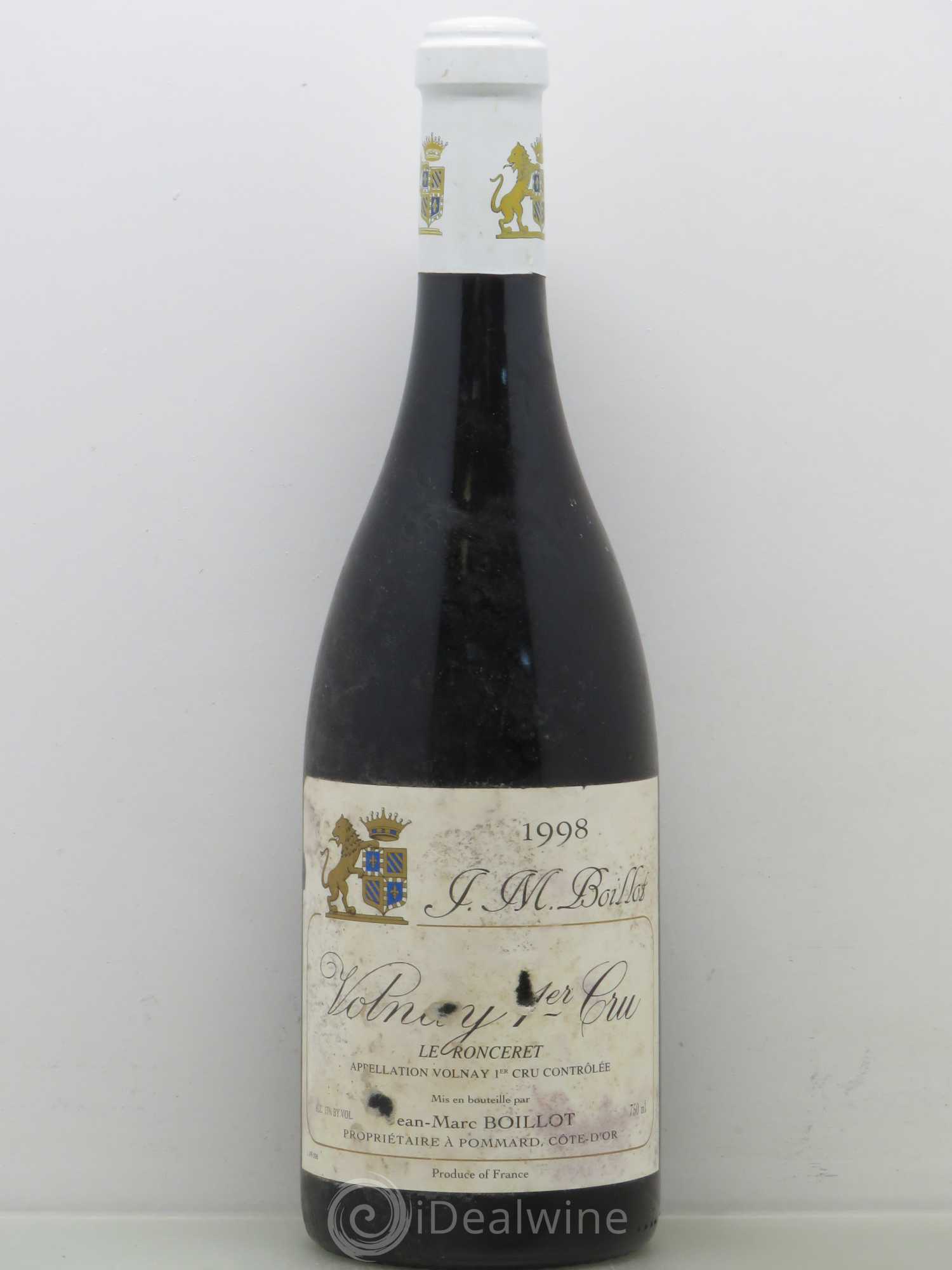 Volnay 1er Cru Le Ronceret Jean-Marc Boillot 1998 - Lot de 1 bouteille - 0