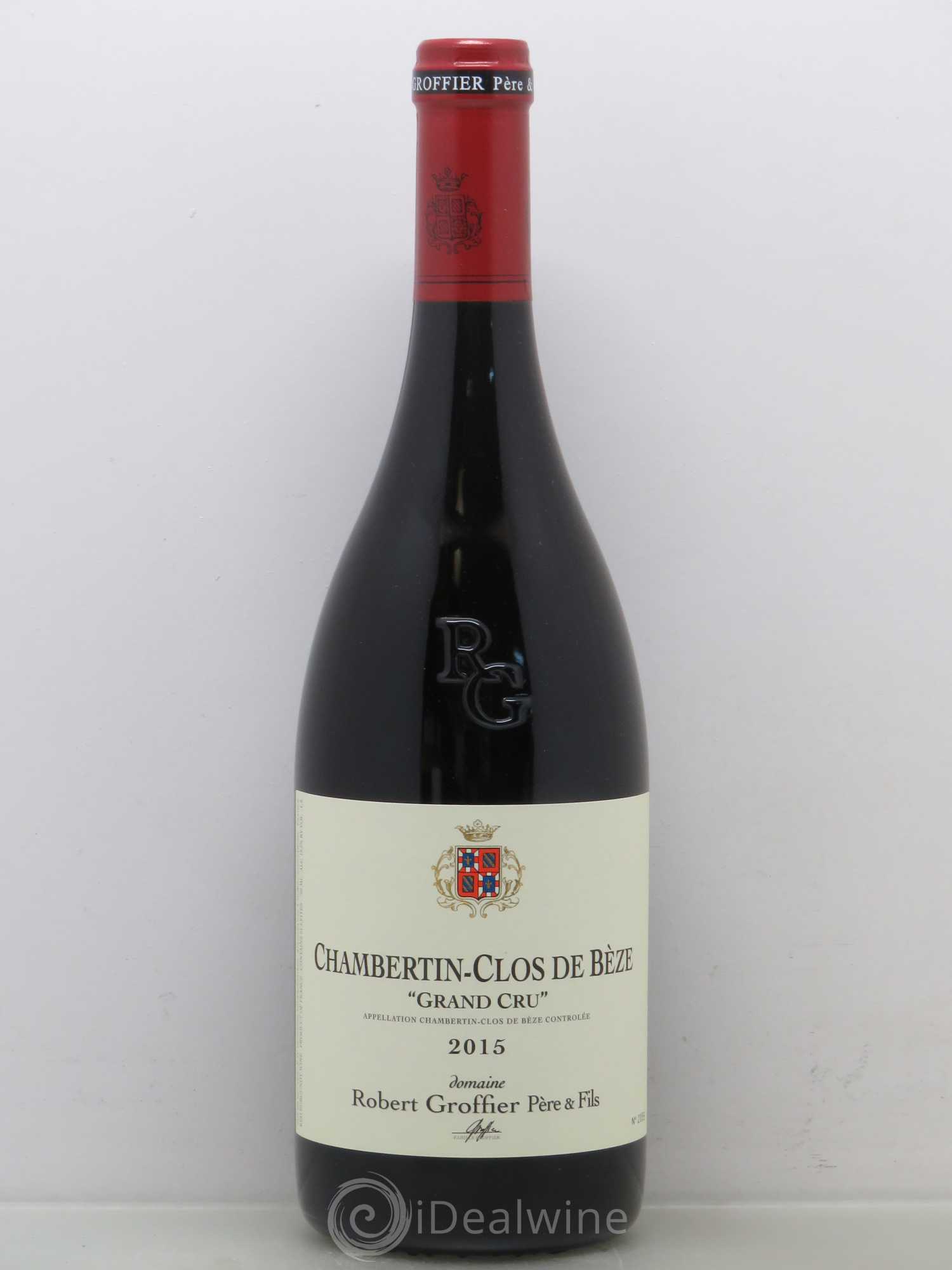 Chambertin Clos de Bèze Grand Cru Robert Groffier Père & Fils (Domaine) 2015 - Lot de 1 bouteille - 0