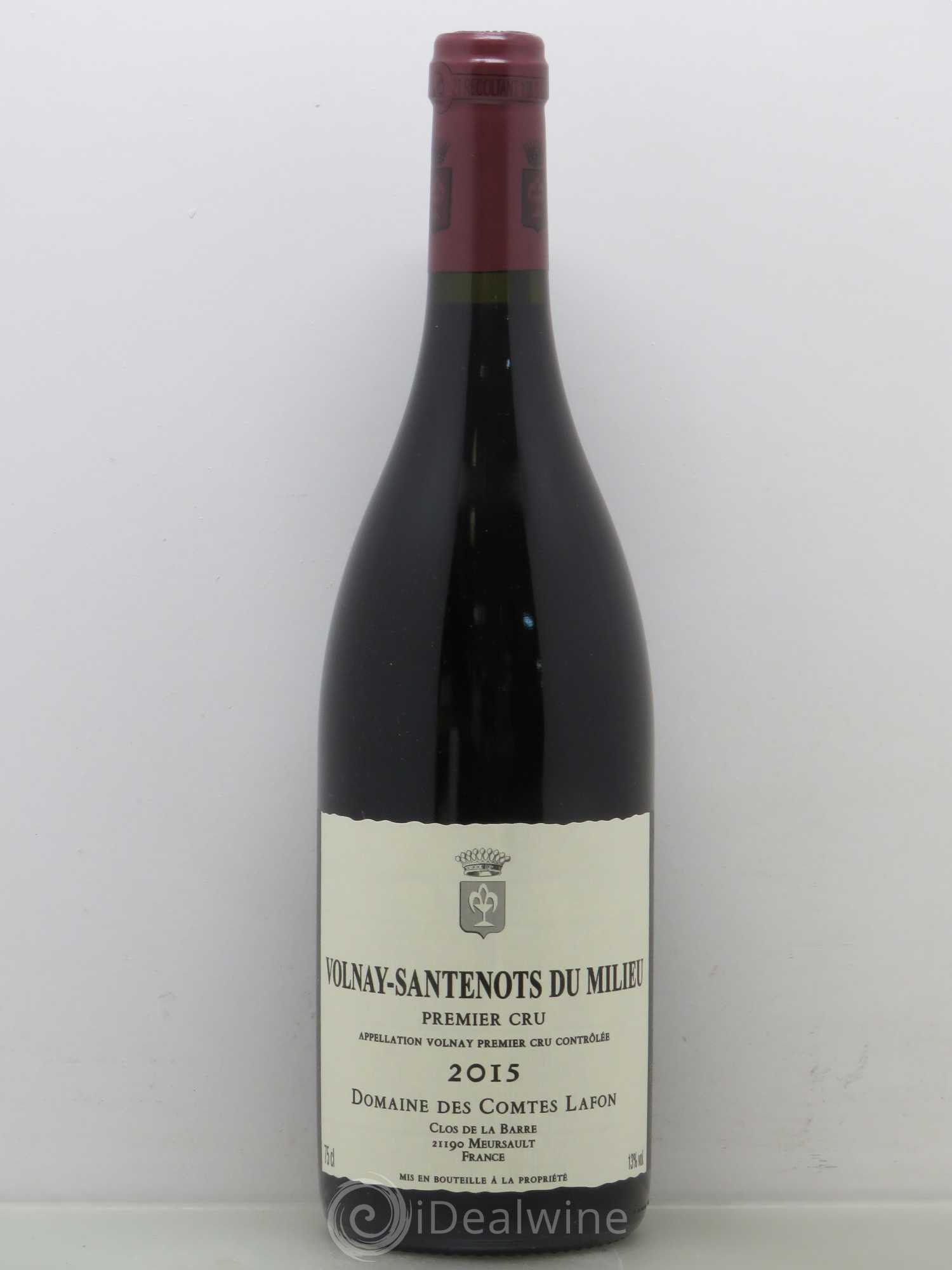 Volnay 1er Cru Santenots du Milieu Comtes Lafon (Domaine des) 2015 - Lot de 1 bouteille - 0