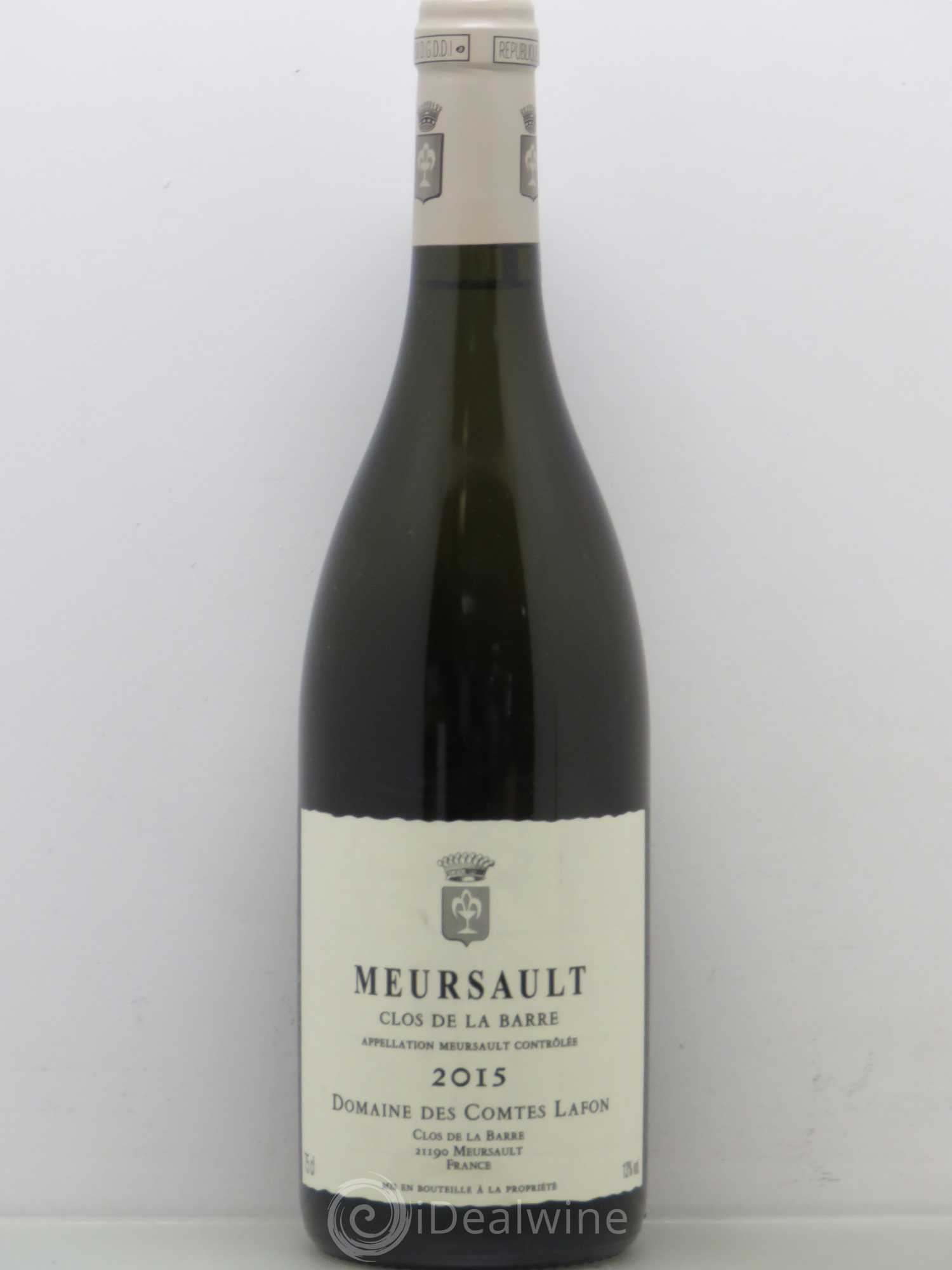 Meursault Clos de la Barre Comtes Lafon (Domaine des) 2015 - Lot de 1 bouteille - 0