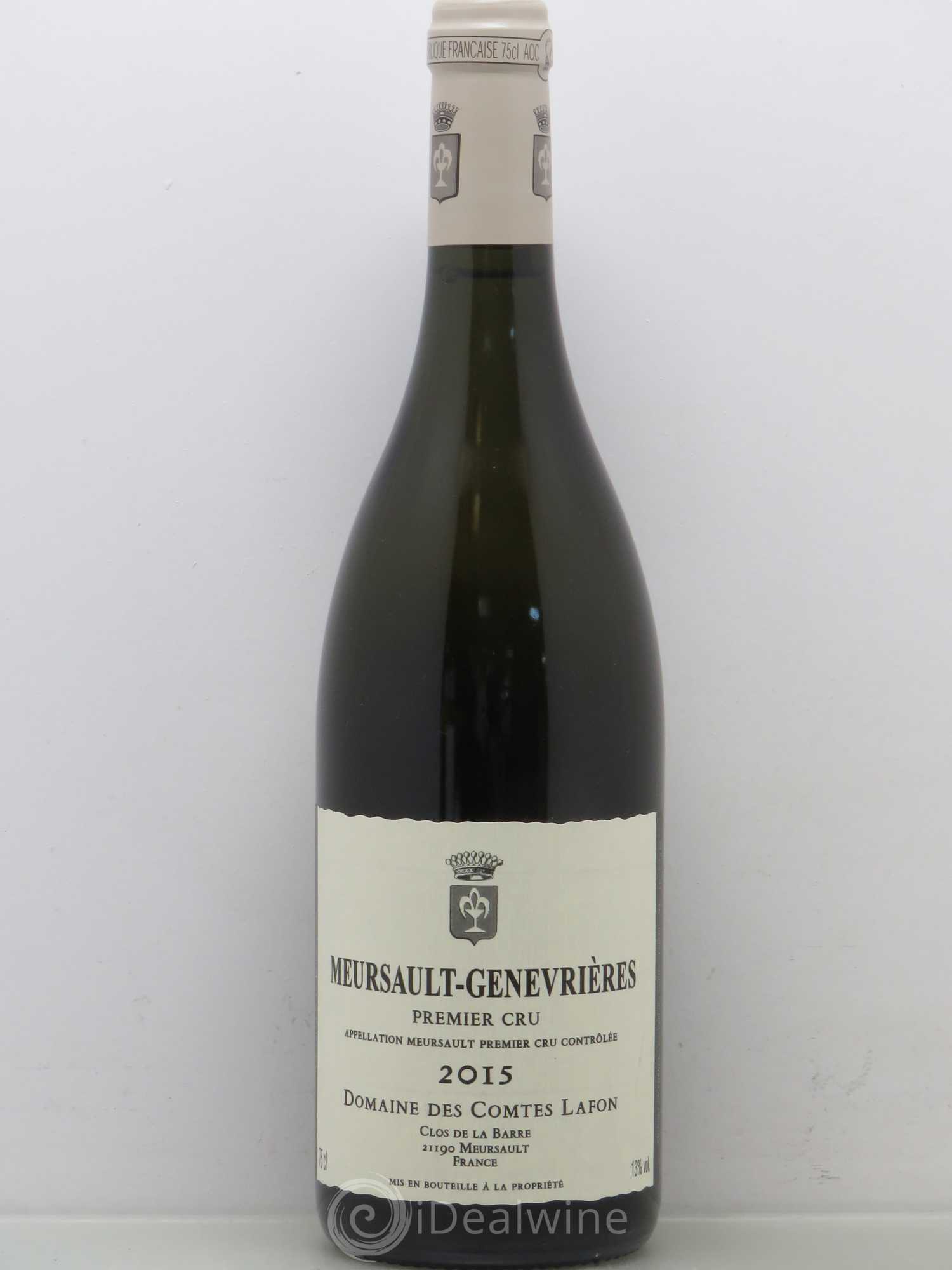 Meursault 1er Cru Genevrières Comtes Lafon (Domaine des) 2015 - Lot de 1 bouteille - 0