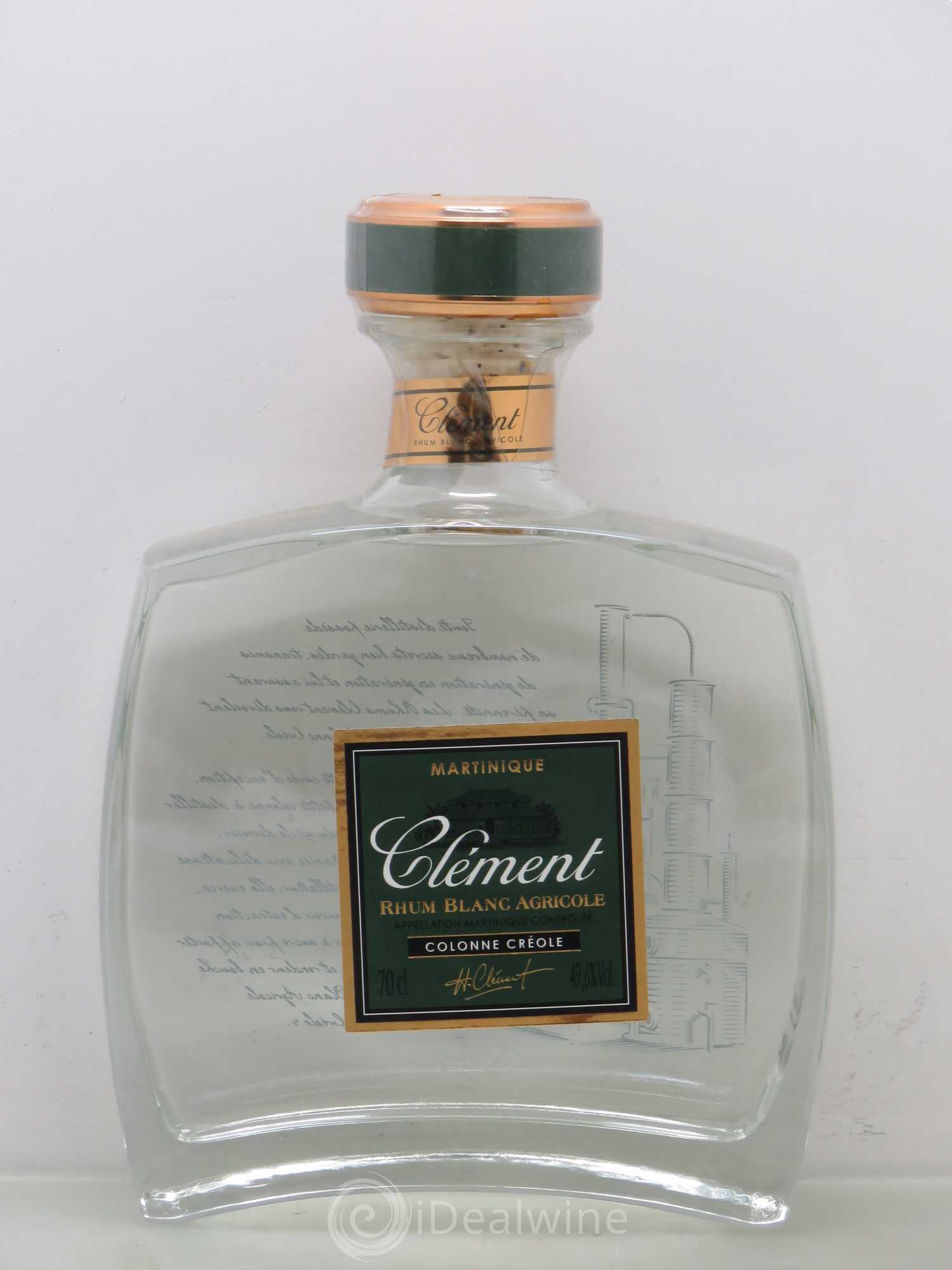 Rhum Rhum Colonne Créole - Maison Clément (49.6%) (sans prix de réserve) - Posten von 1 Flasche - 0