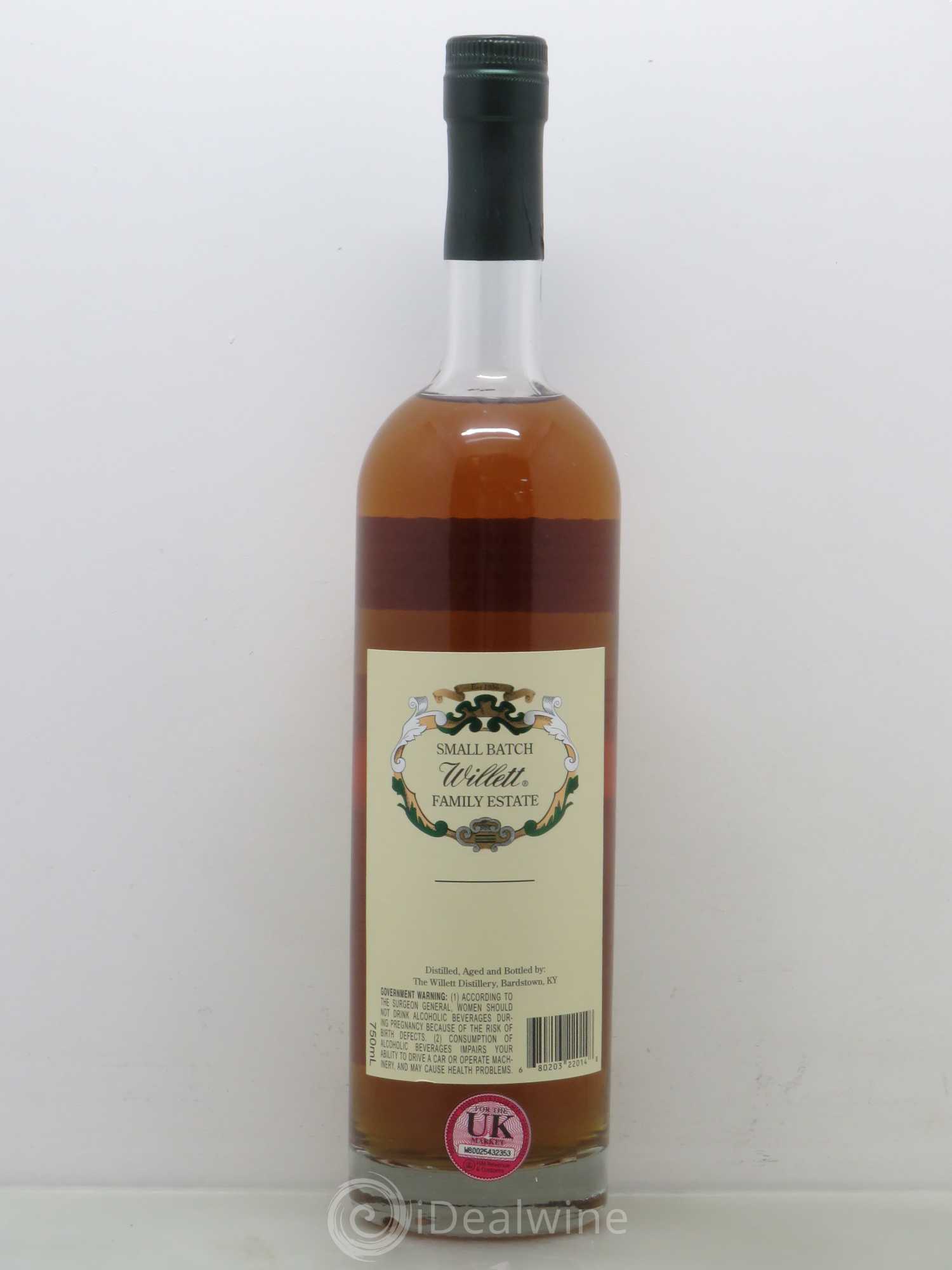 Whisky Willett Family Estate Straight Rye Small Batch Rare release 2 ans 109,4 proof 54,7° - Posten von 1 Flasche - 1