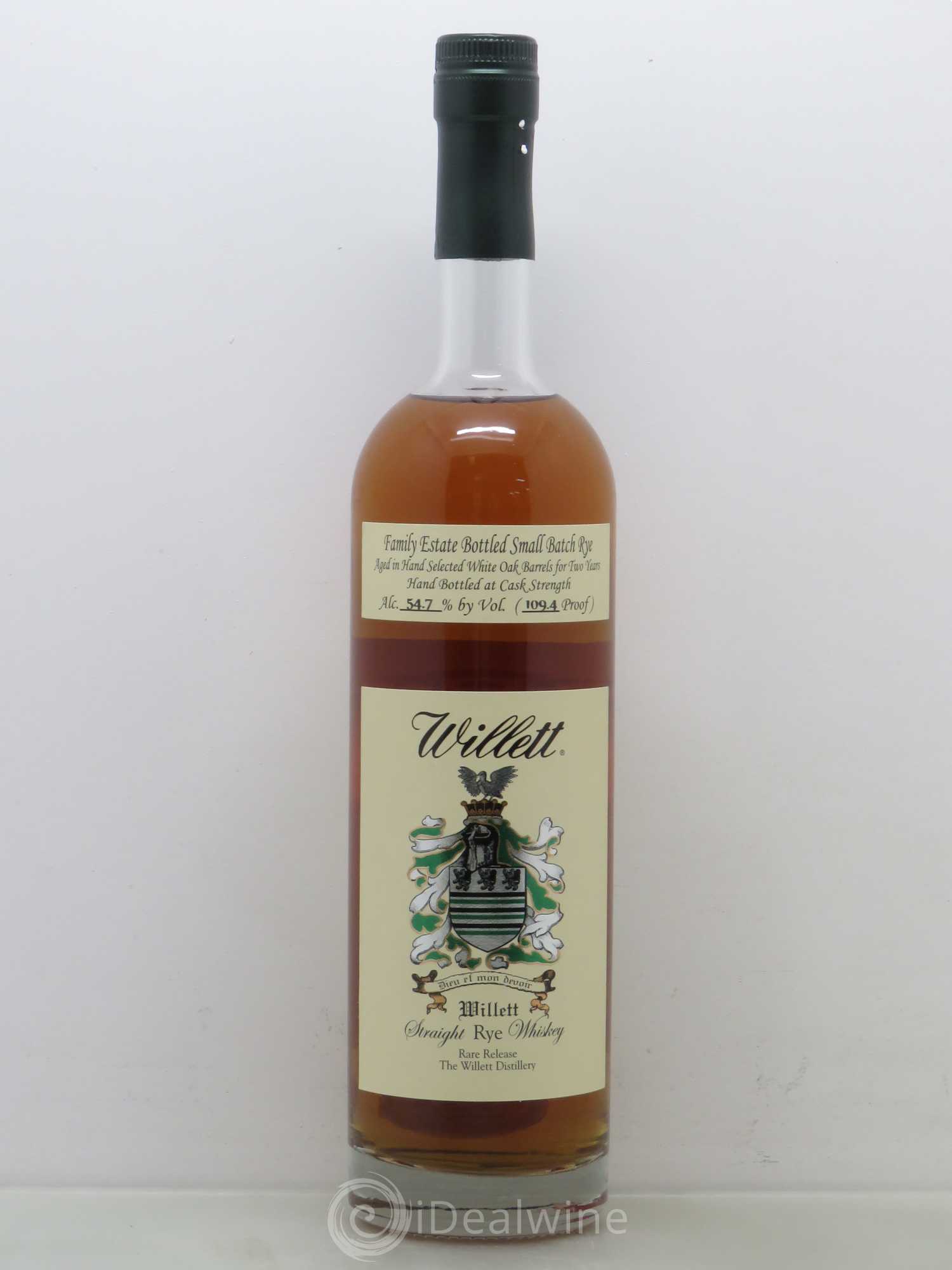 Whisky Willett Family Estate Straight Rye Small Batch Rare release 2 ans 109,4 proof 54,7° - Posten von 1 Flasche - 0