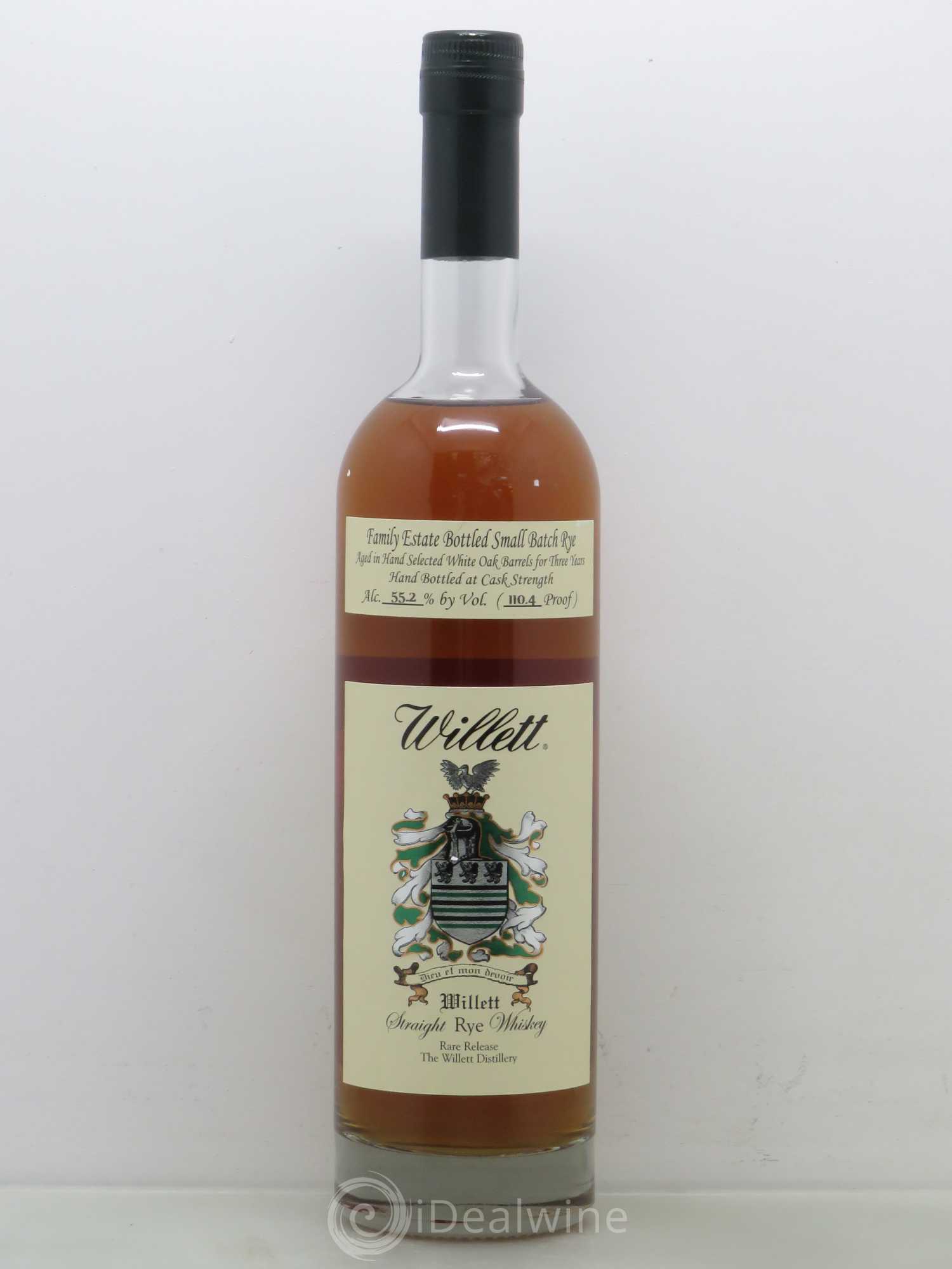 Whisky Willett Family Estate Straight Rye Small Batch Rare release 3 ans 110,4 barrel proof 55,7° - Posten von 1 Flasche - 0