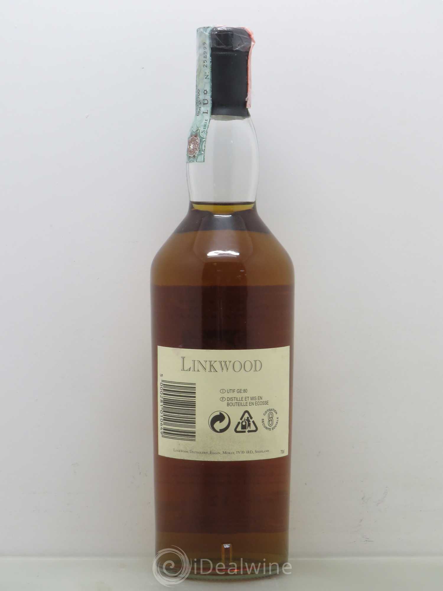 Whisky Speyside Linkwood Linkwood 12 Years Old Flora Fauna Linkwood Malts - Posten von 1 Flasche - 1