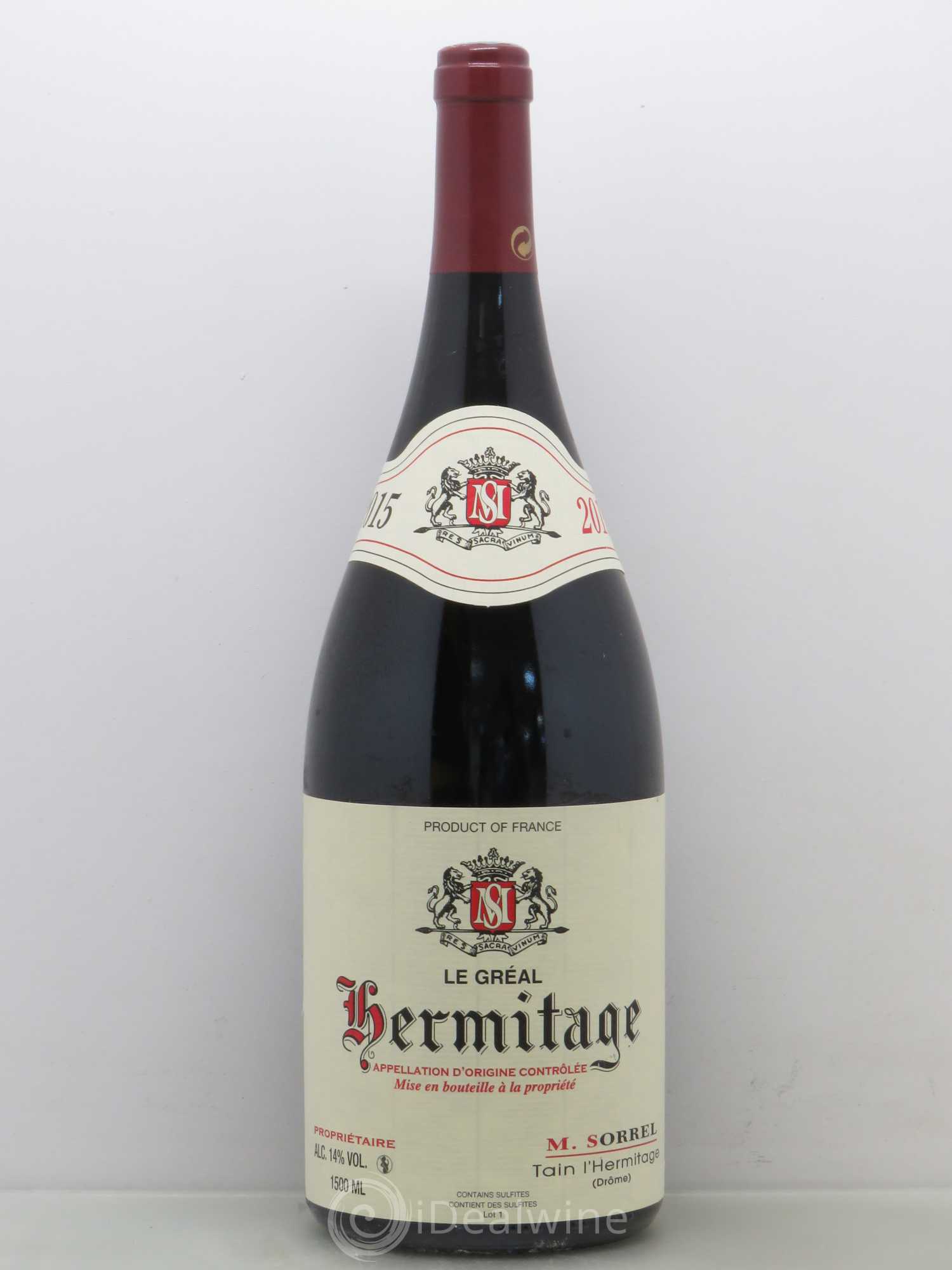 Hermitage Le Gréal Marc Sorrel 2015 - Lot de 1 magnum - 0