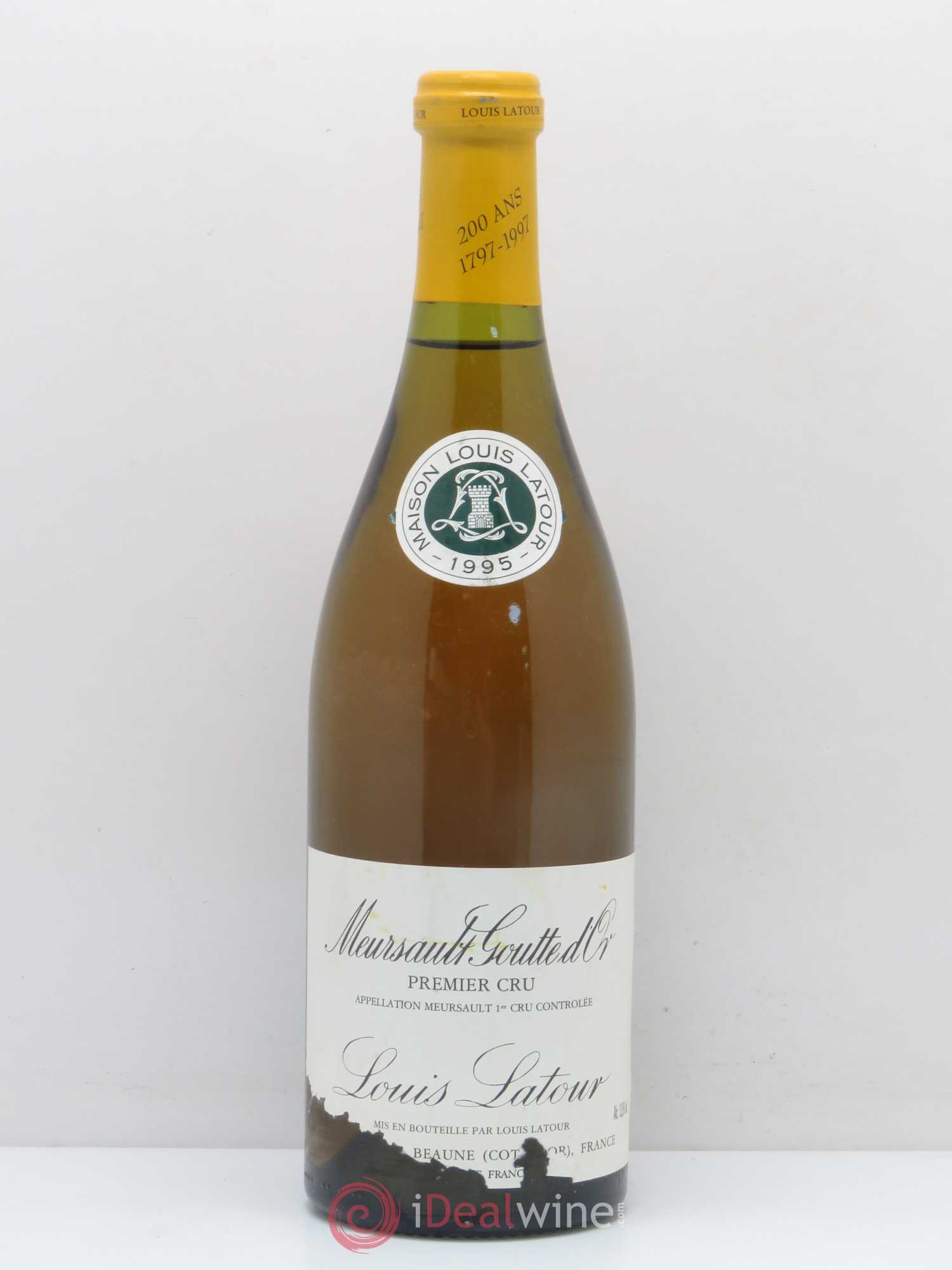 Meursault 1er Cru Goutte d'or Louis Latour 1995 - Lot de 1 bouteille - 0