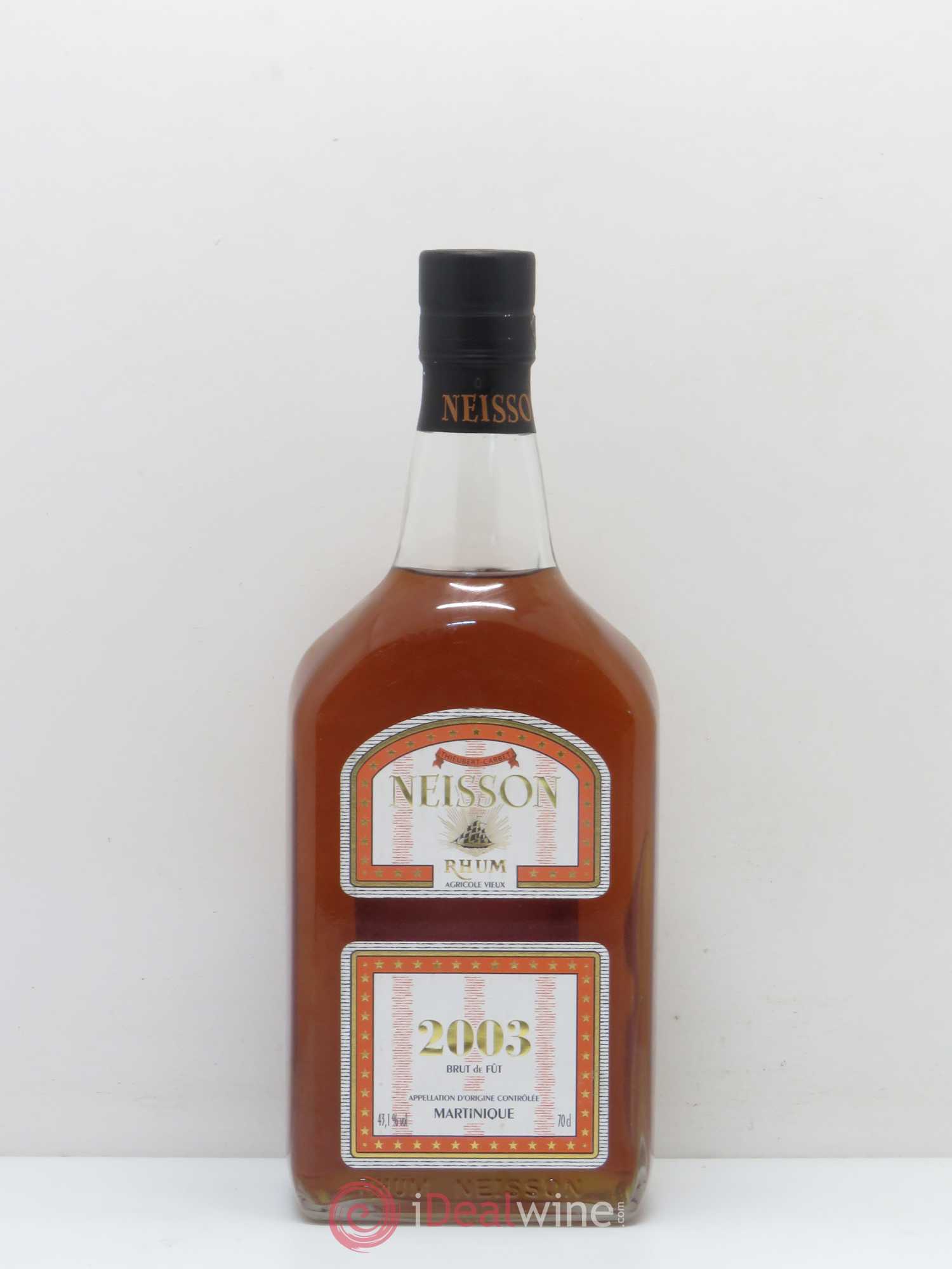 Rhum Martinique Neisson Millésimé fut unique distillé en 2003 embouteillé en 2012 43,1° 2003 - Lotto di 1 bottiglia - 0