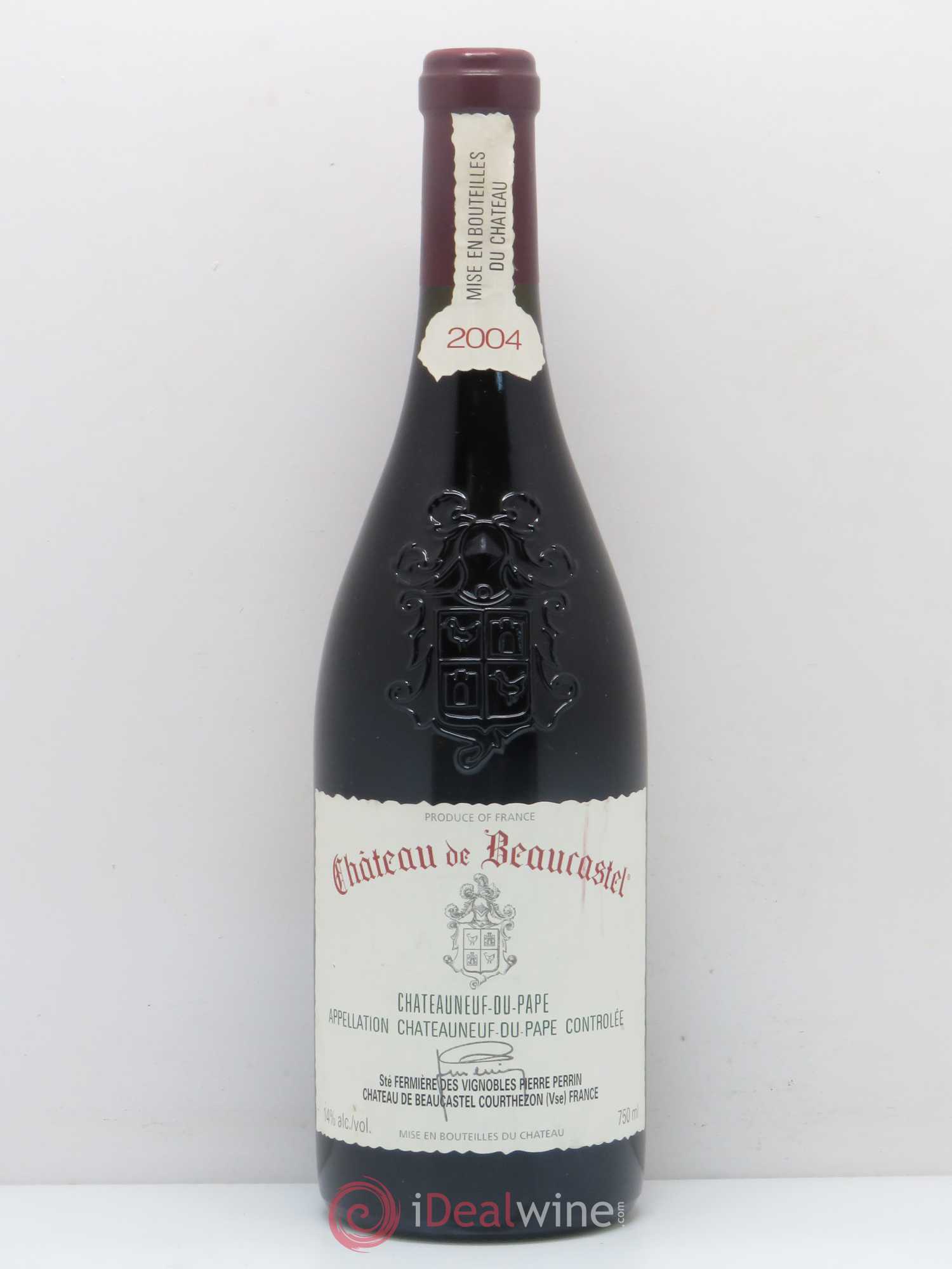 Châteauneuf-du-Pape Château de Beaucastel Famille Perrin 2004 - Lot de 1 bouteille - 0