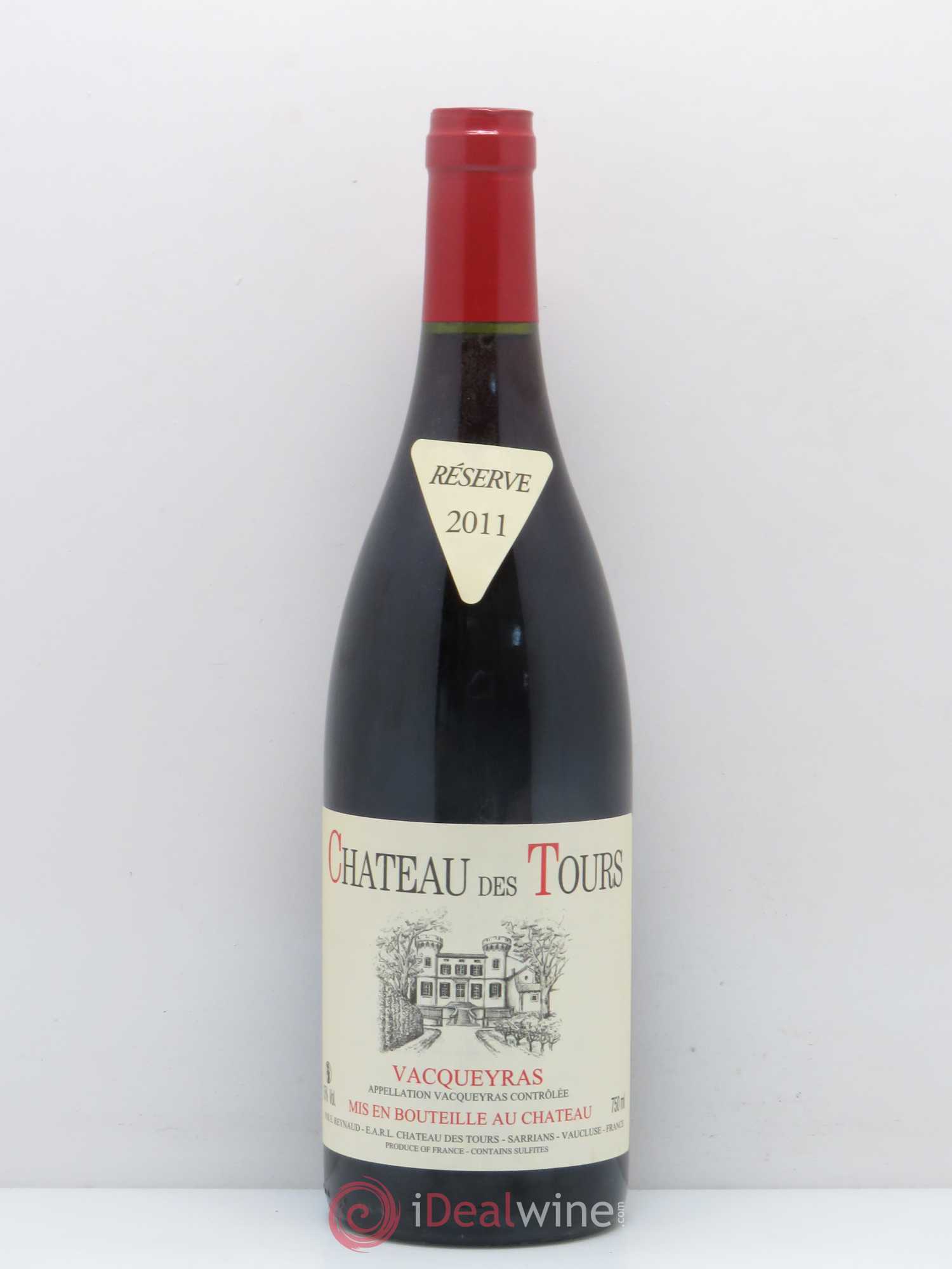 Vacqueyras Château des Tours Emmanuel Reynaud 2011 - Lot de 1 bouteille - 0