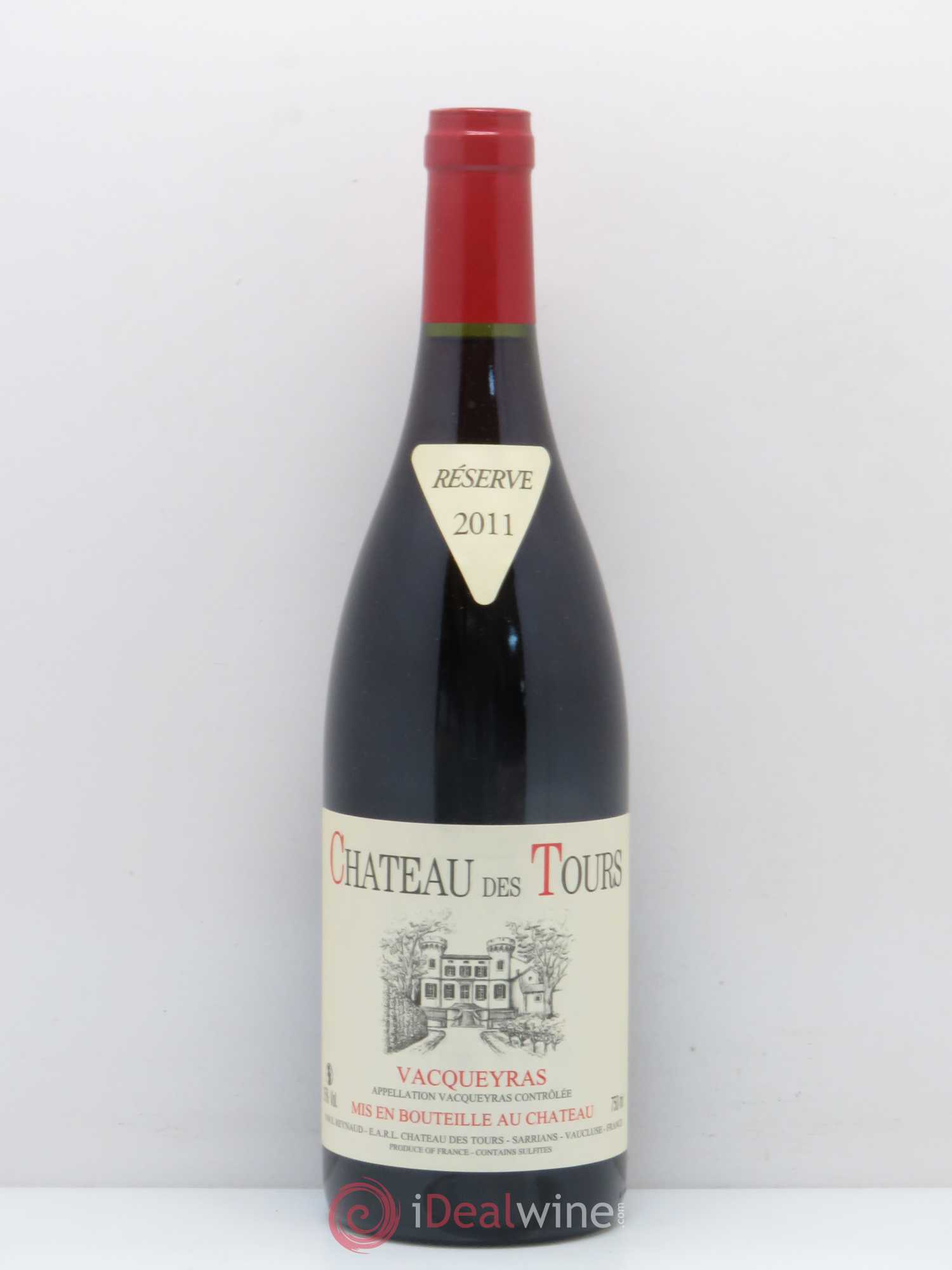 Vacqueyras Château des Tours Emmanuel Reynaud 2011 - Lot de 1 bouteille - 0