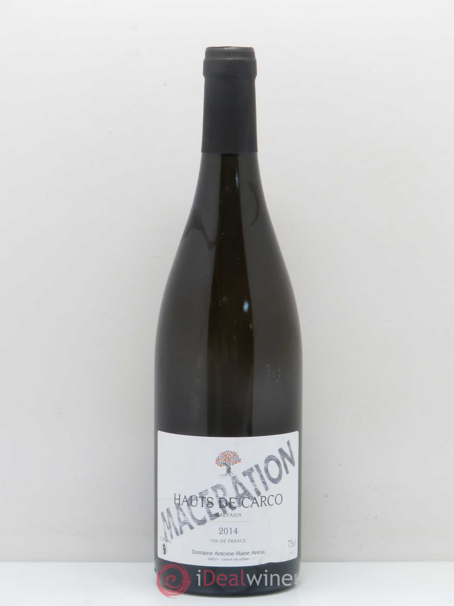 Patrimonio Carco Antoine Arena Hauts de Carco macération Malvasia 2014 - Posten von 1 Flasche - 0